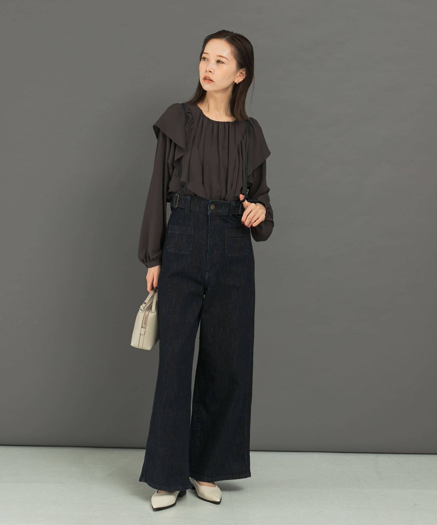 URBAN RESEARCH ROSSO「フリルラッフルブラウス」|シャツ・ブラウス|