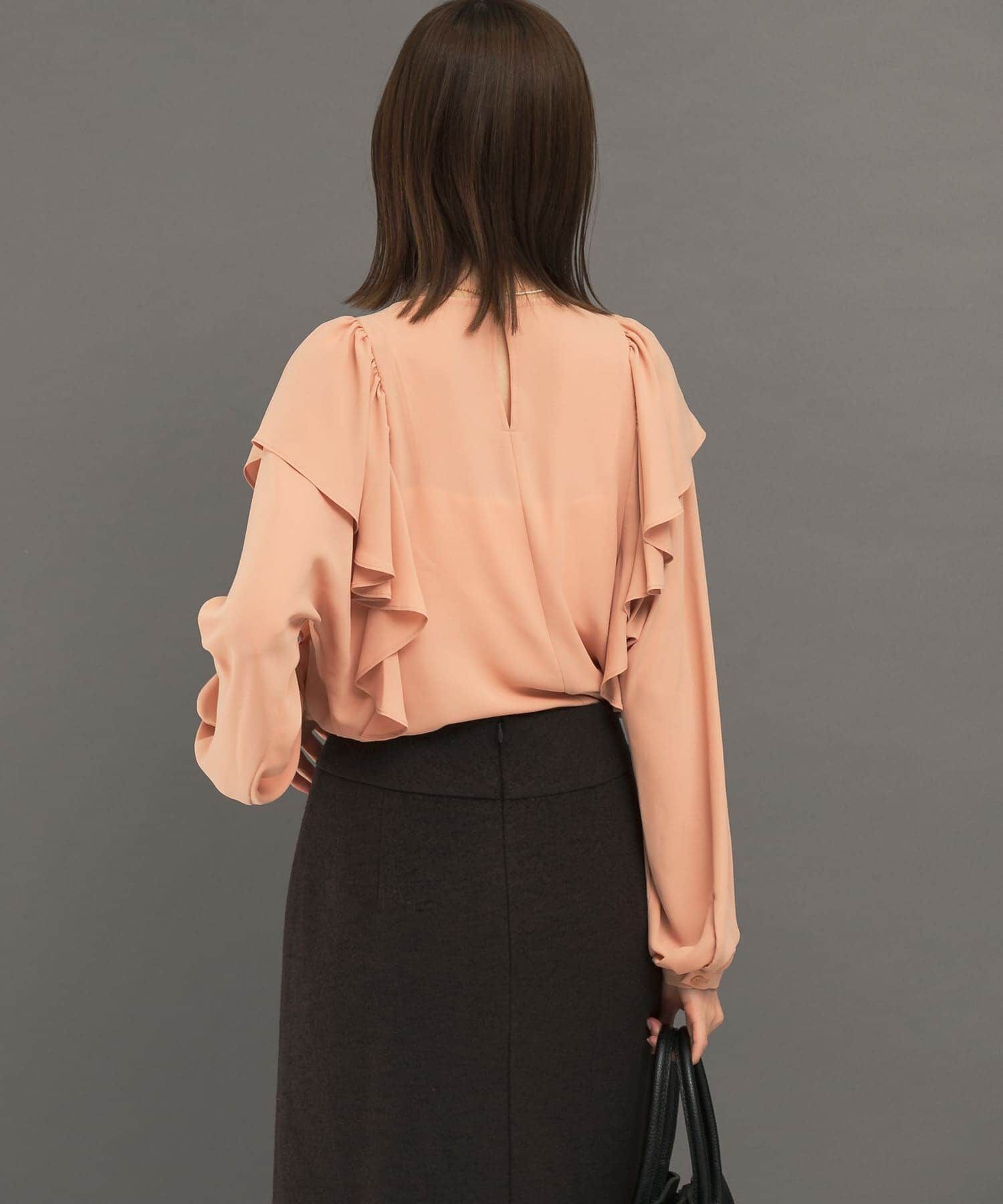 URBAN RESEARCH ROSSO「フリルラッフルブラウス」|シャツ・ブラウス|