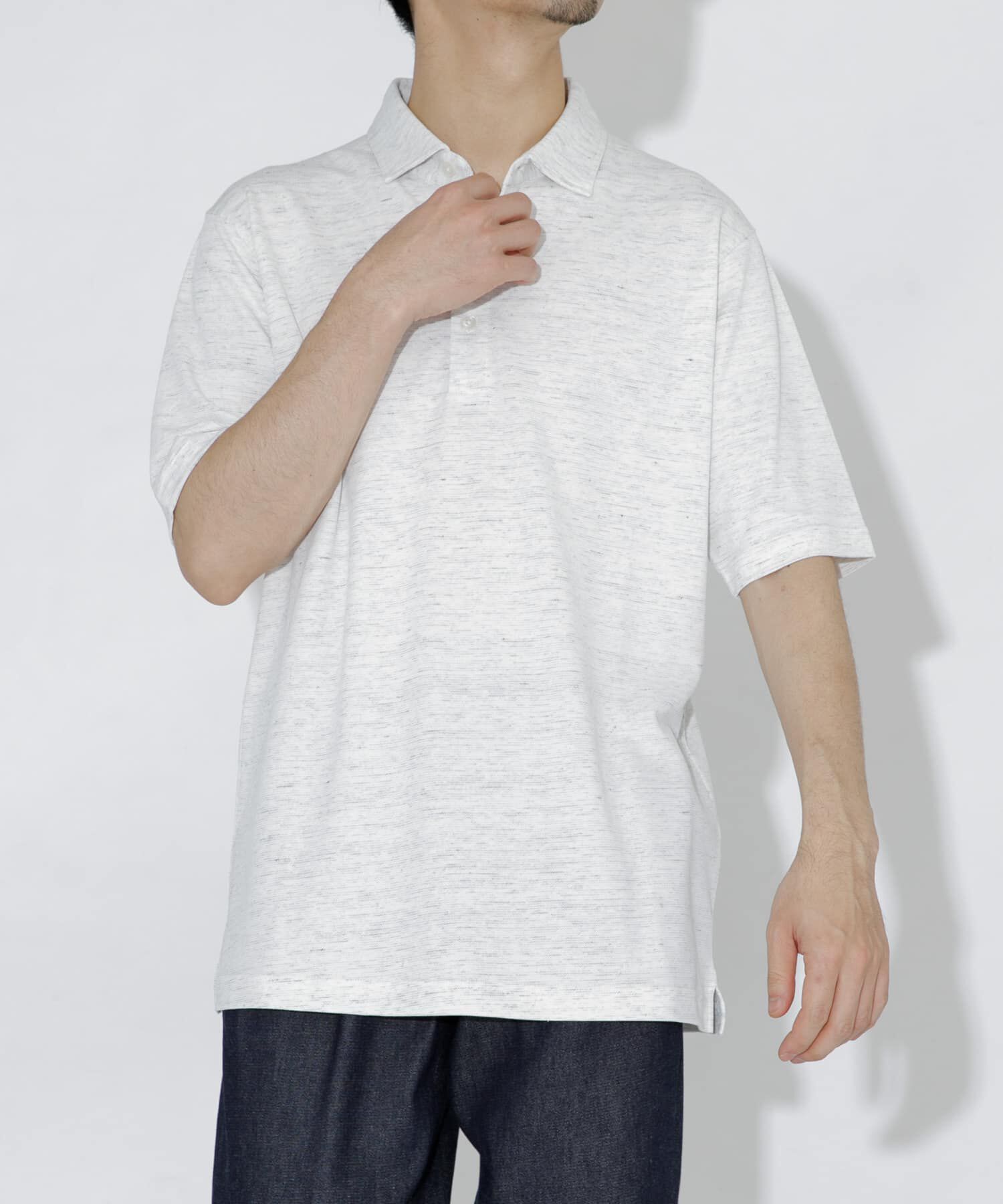 URBAN RESEARCH ROSSO「『WEB限定』『XLサイズあり』 リネン混カノコポロシャツ」|ポロシャツ|