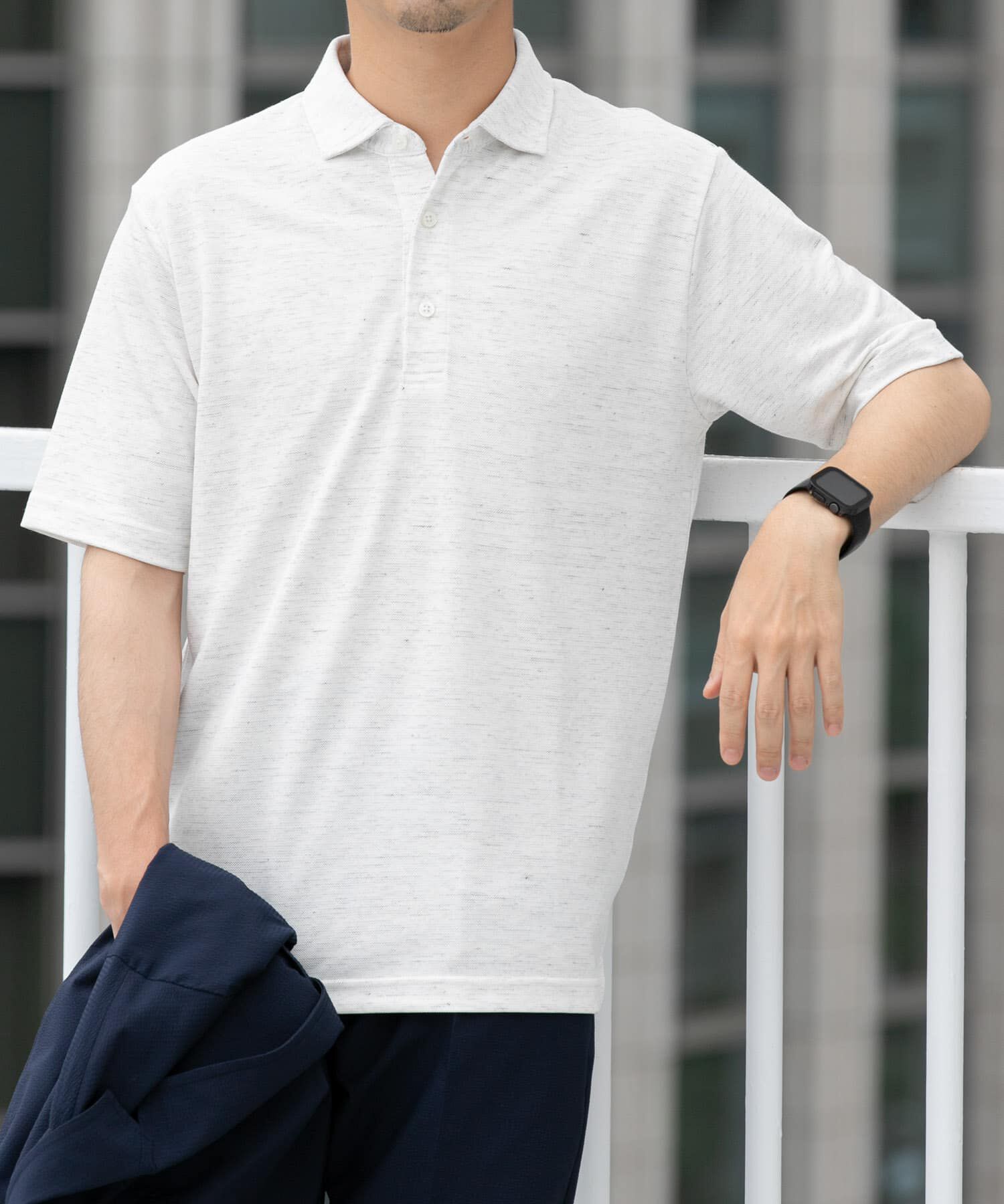 URBAN RESEARCH ROSSO「『WEB限定』『XLサイズあり』 リネン混カノコポロシャツ」|ポロシャツ|