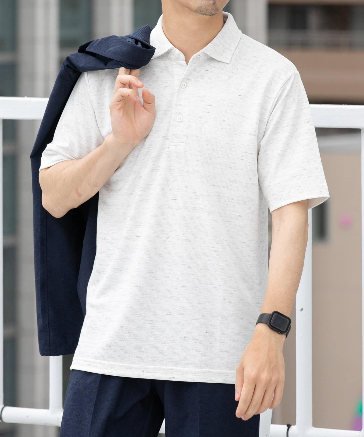 URBAN RESEARCH ROSSO「『WEB限定』『XLサイズあり』 リネン混カノコポロシャツ」|ポロシャツ|