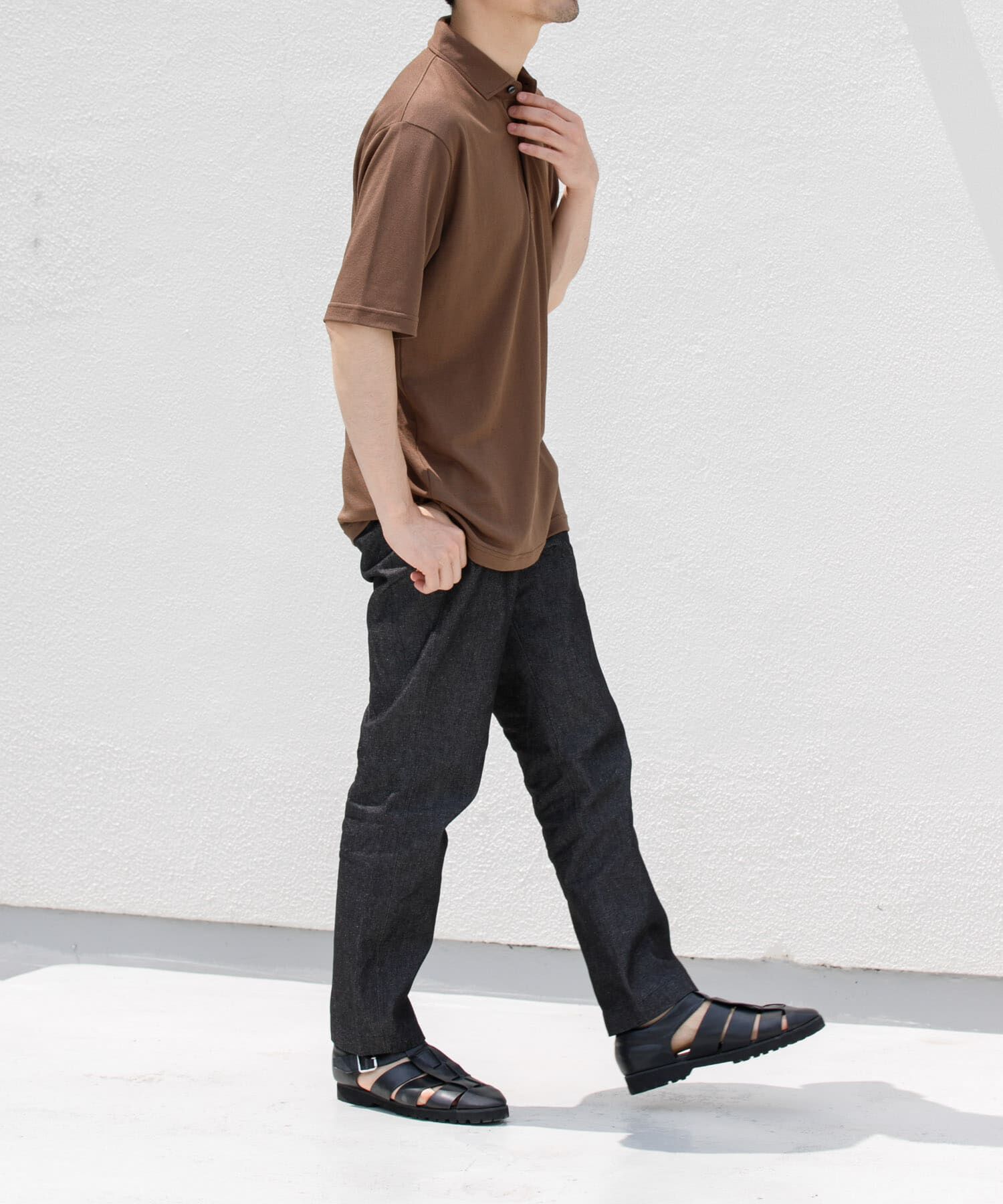 URBAN RESEARCH ROSSO「『WEB限定』『XLサイズあり』 リネン混カノコポロシャツ」|ポロシャツ|