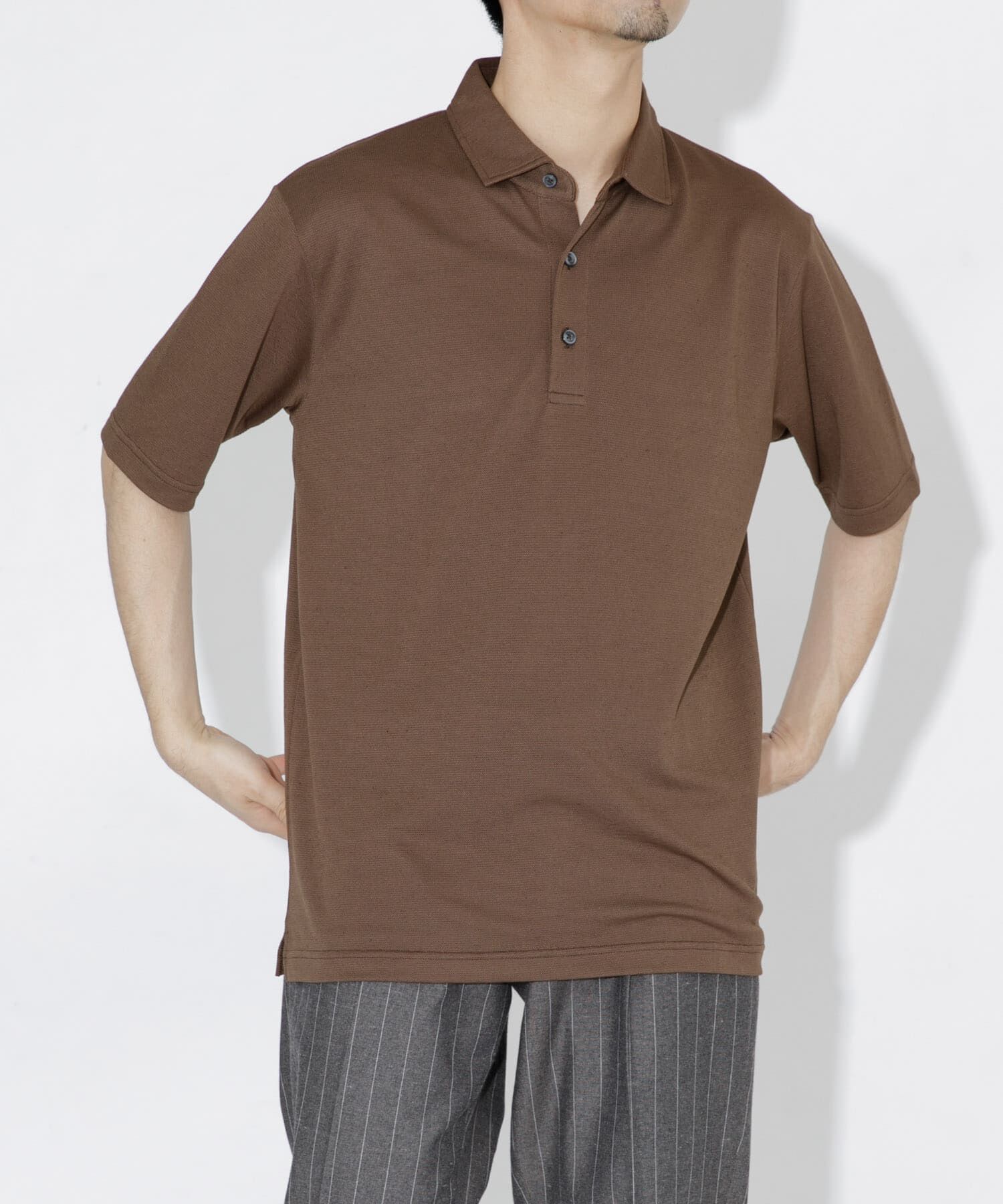 URBAN RESEARCH ROSSO「『WEB限定』『XLサイズあり』 リネン混カノコポロシャツ」|ポロシャツ|