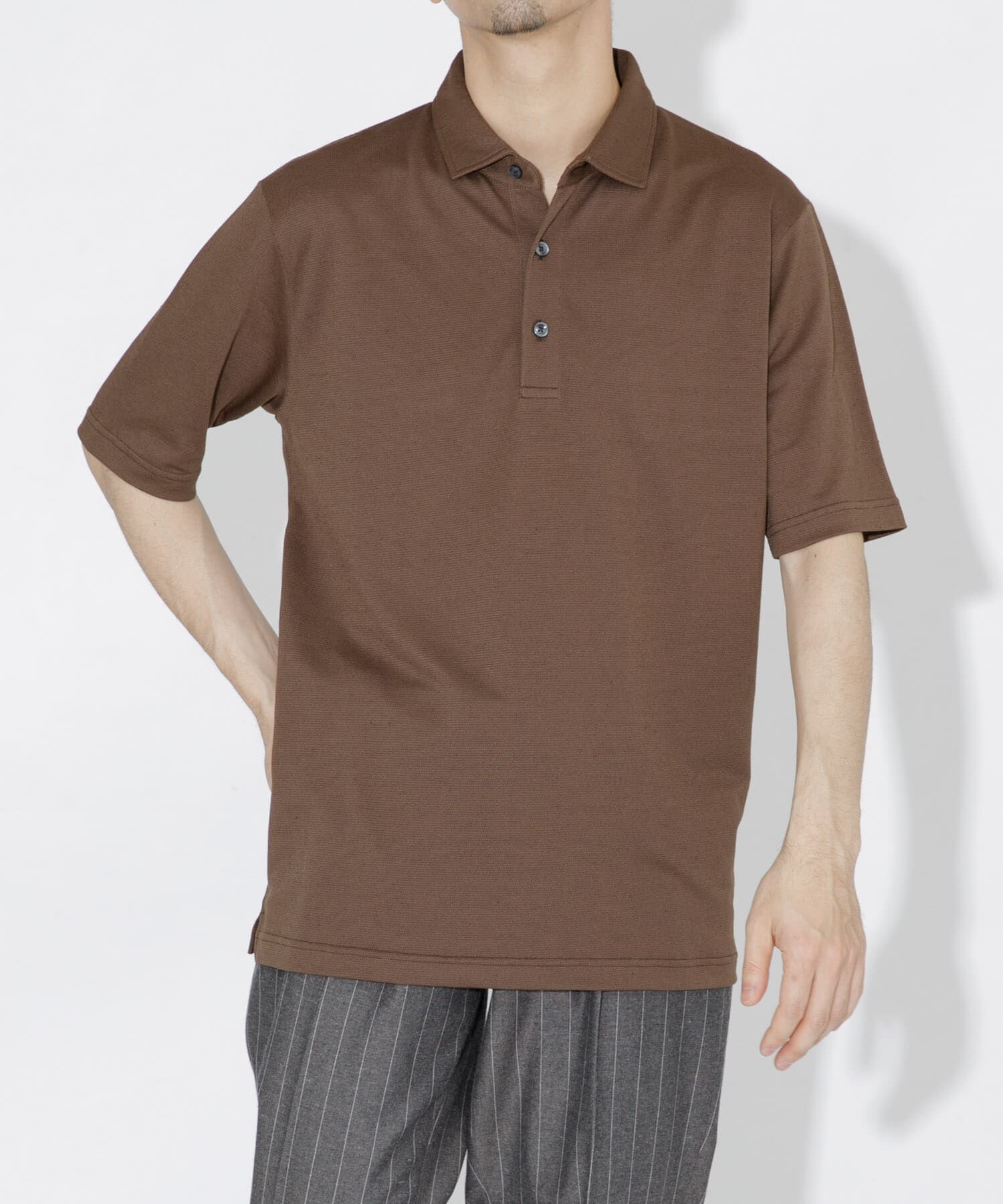 URBAN RESEARCH ROSSO「『WEB限定』『XLサイズあり』 リネン混カノコポロシャツ」|ポロシャツ|