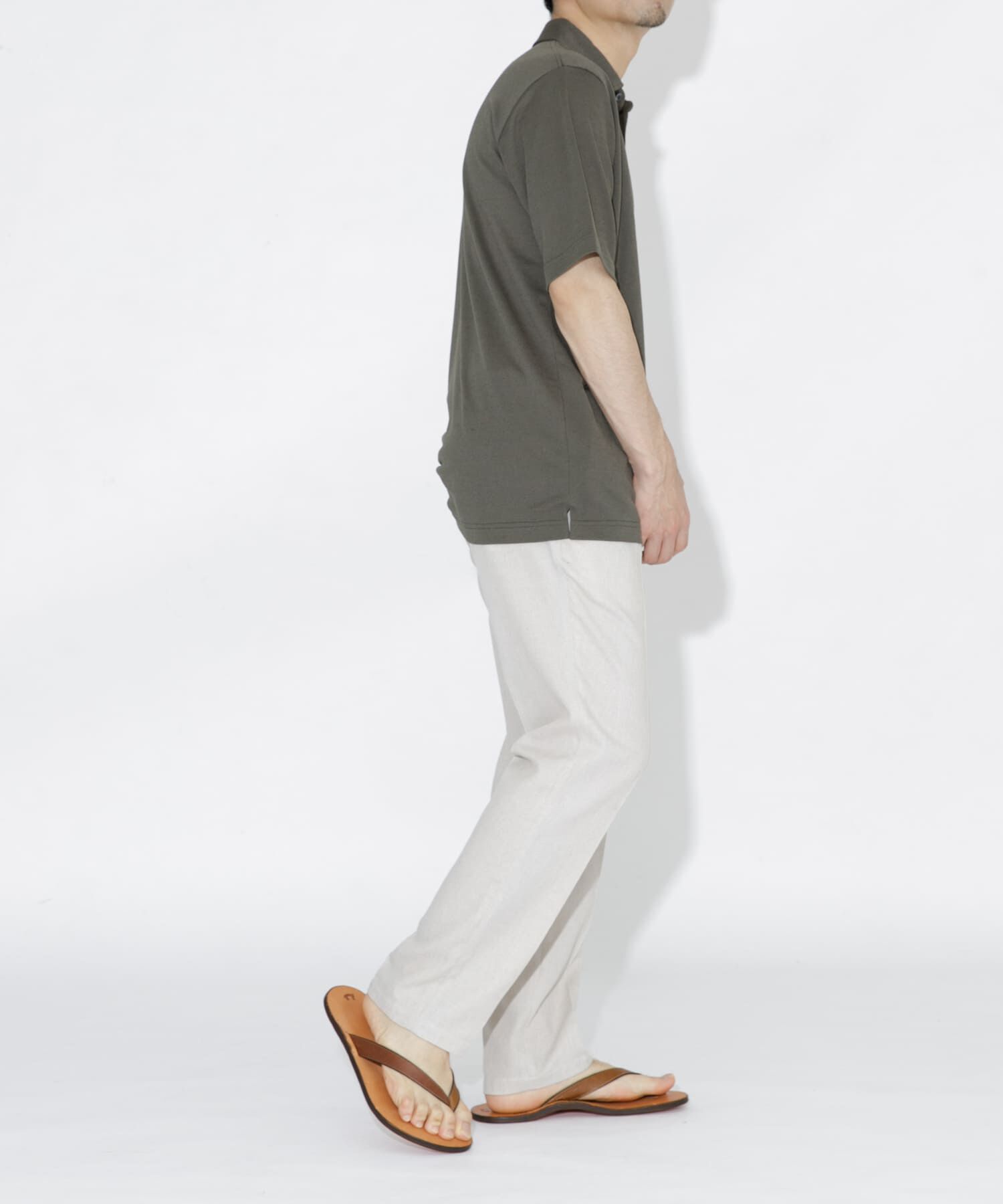 URBAN RESEARCH ROSSO「『WEB限定』『XLサイズあり』 リネン混カノコポロシャツ」|ポロシャツ|