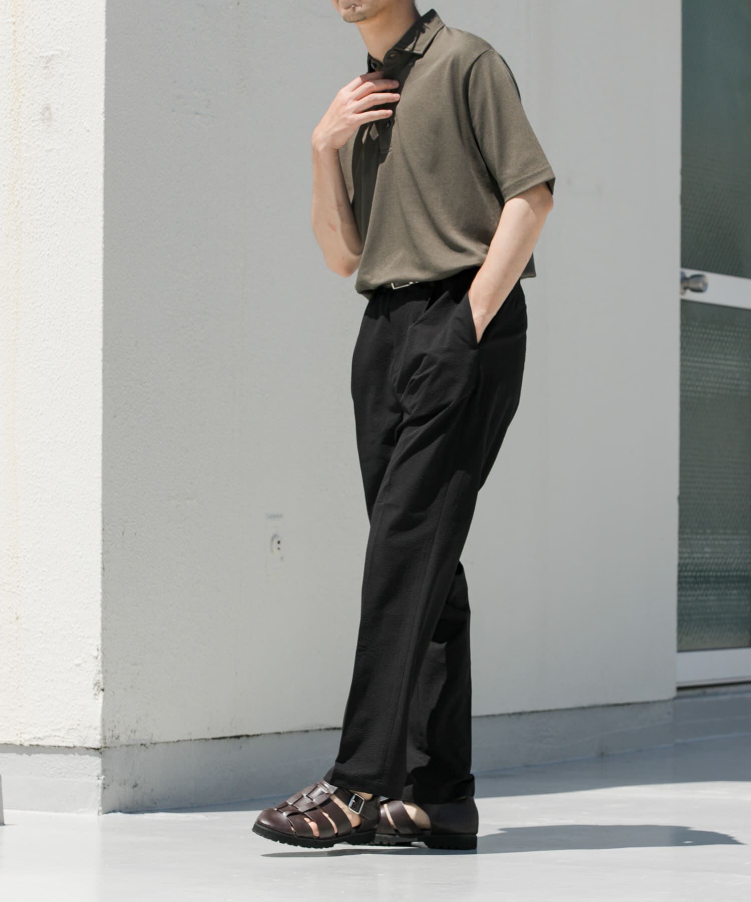 URBAN RESEARCH ROSSO「『WEB限定』『XLサイズあり』 リネン混カノコポロシャツ」|ポロシャツ|