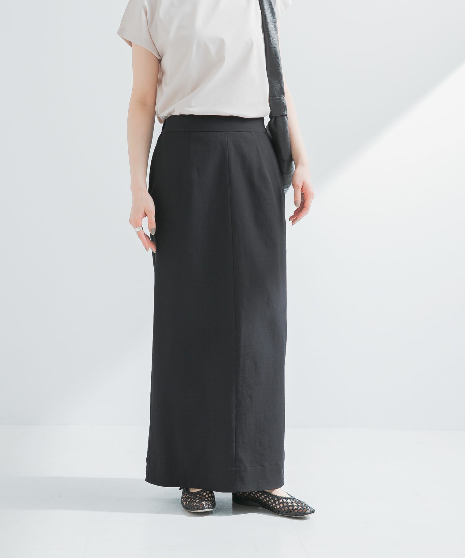 URBAN RESEARCH「『2サイズ展開』リネン混ロングスカート」|スカート|