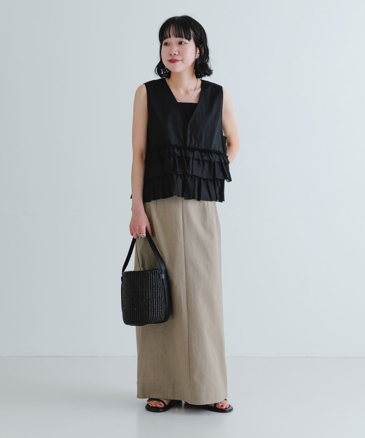 URBAN RESEARCH「『2サイズ展開』リネン混ロングスカート」|スカート|