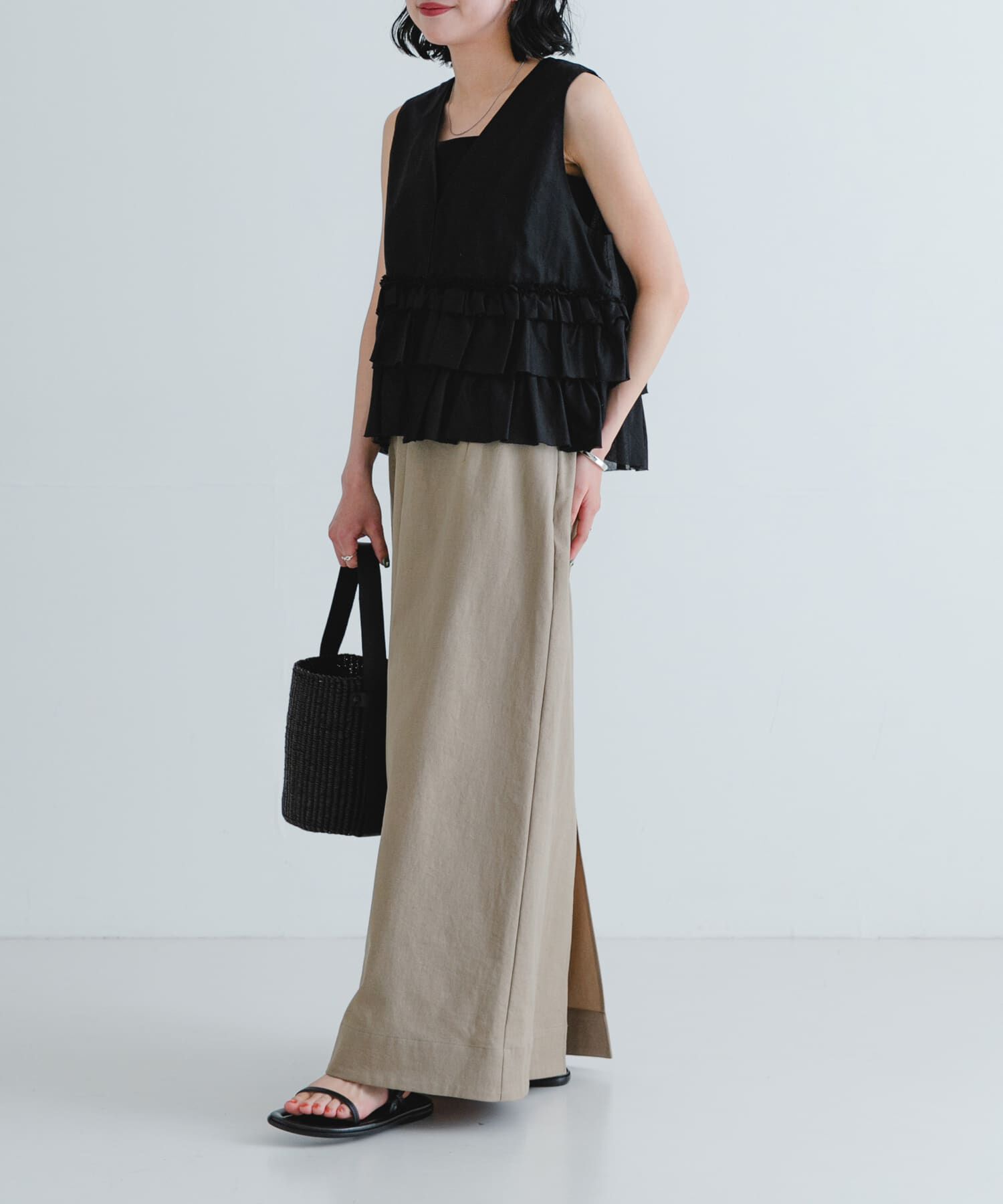 URBAN RESEARCH「『2サイズ展開』リネン混ロングスカート」|スカート|