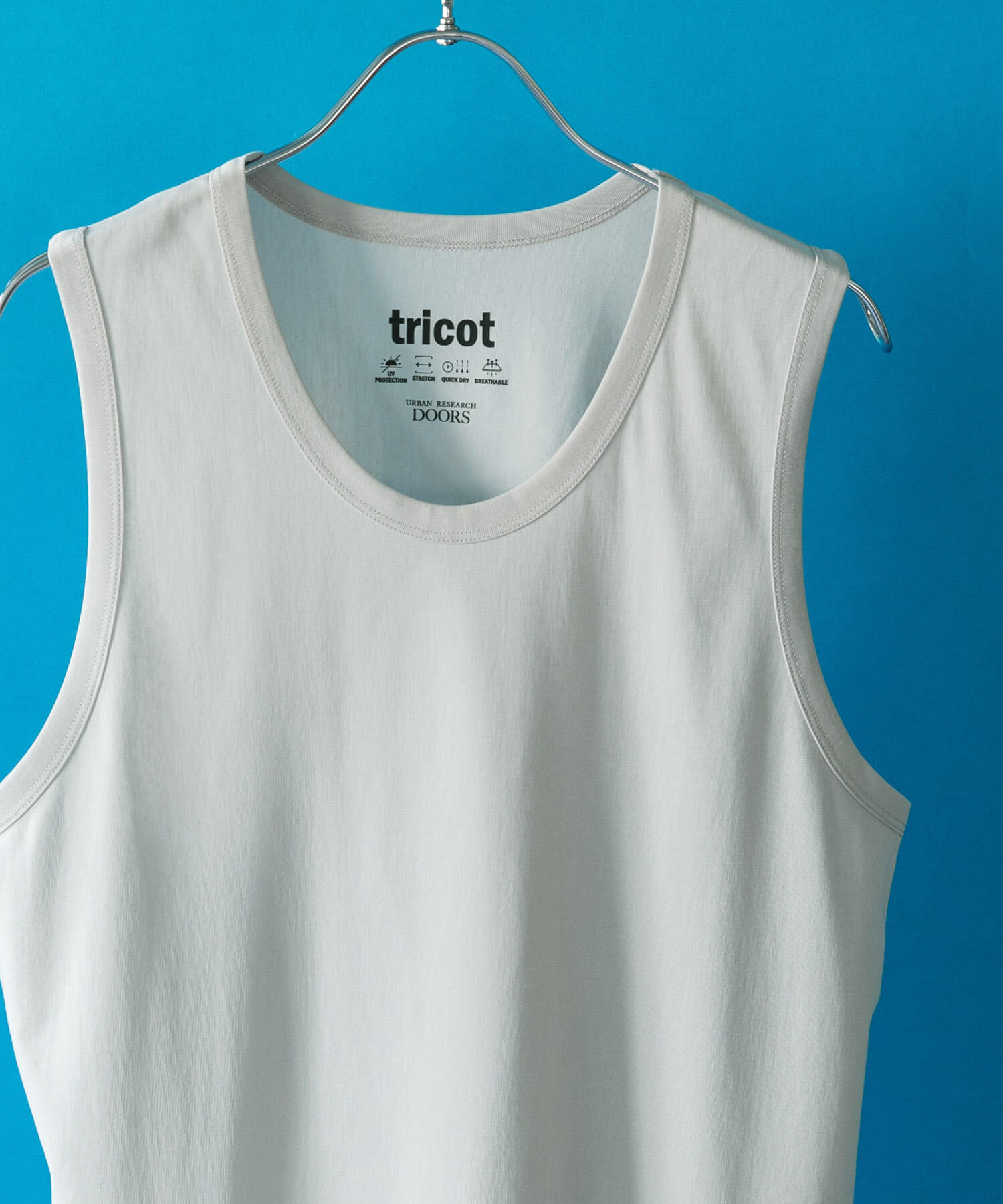 URBAN RESEARCH DOORS「トリコットタンクトップ」|タンクトップ|グレー