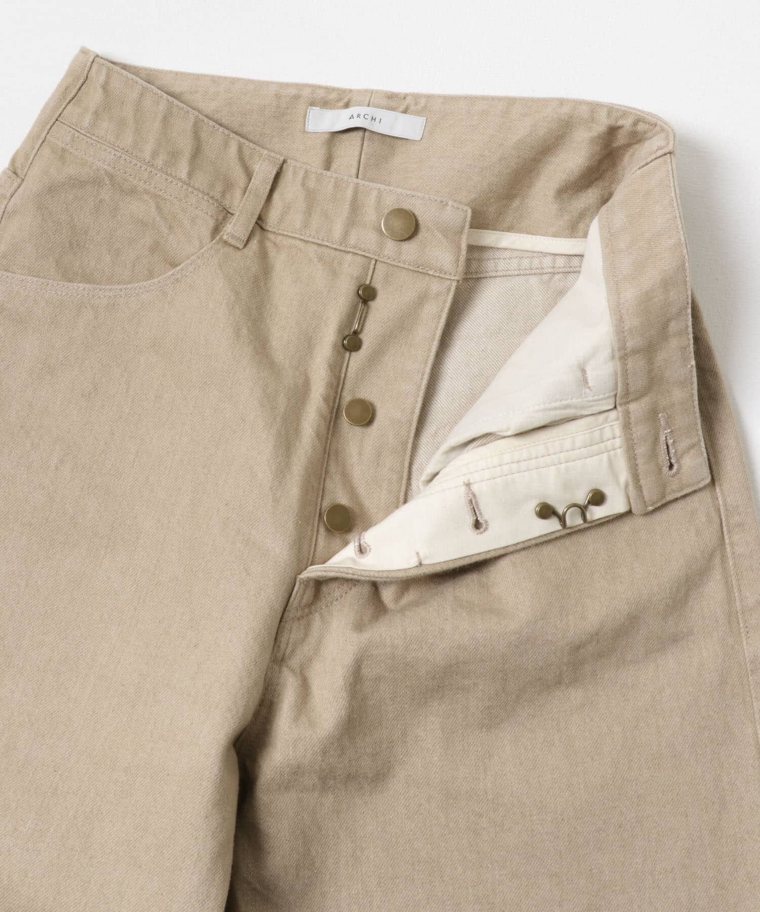 URBAN RESEARCH DOORS「ARCHI　14OZ DENIM WIDE PANTS」|デニム|