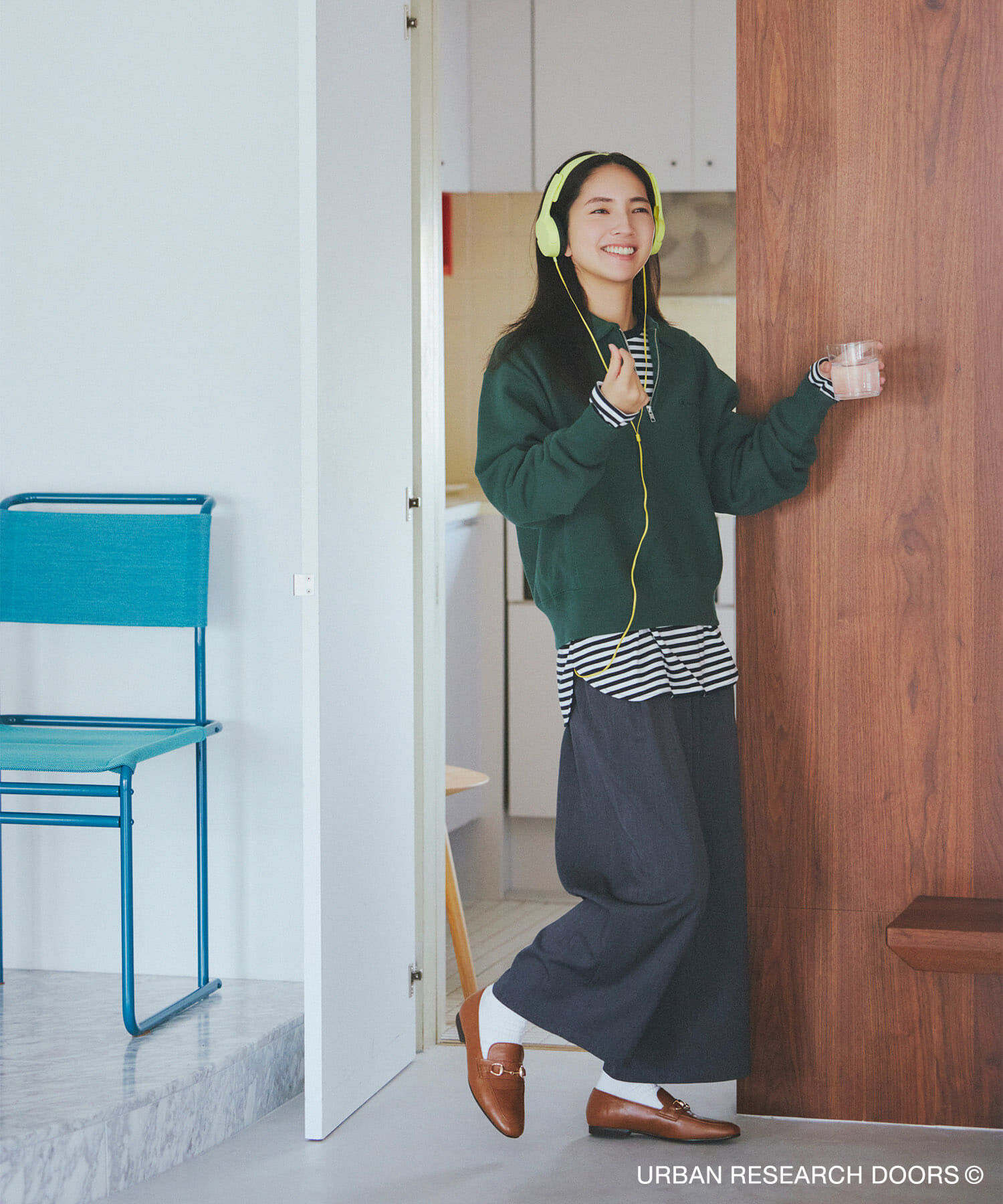 URBAN RESEARCH DOORS「『仁村紗和さん着用』『UR TECH』完声9分丈ワイドパンツ」|その他|