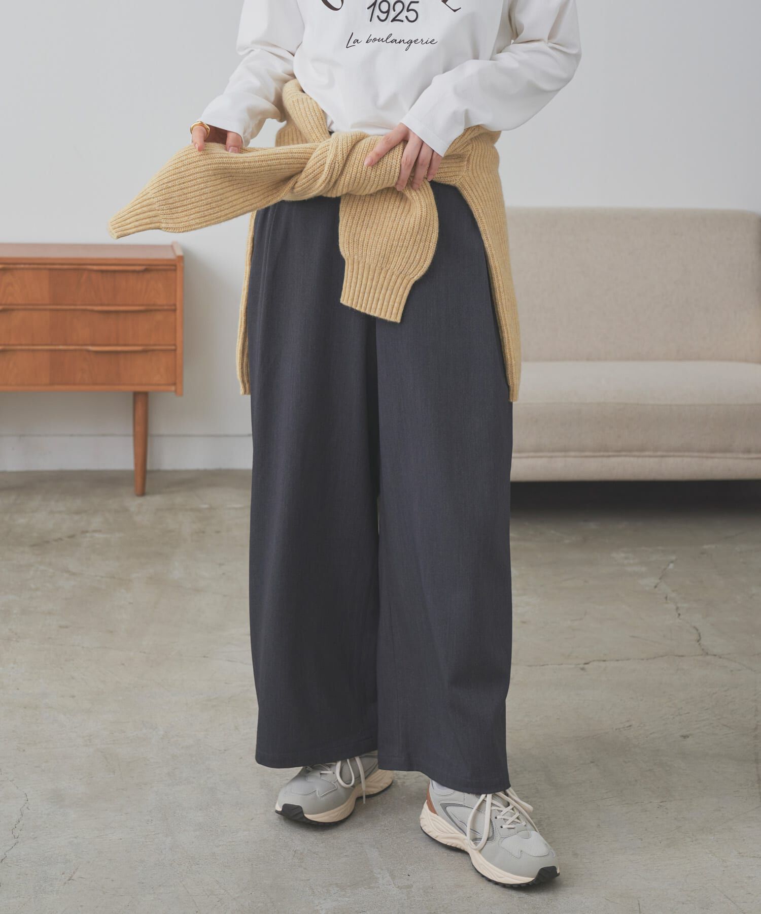 URBAN RESEARCH DOORS「『仁村紗和さん着用』『UR TECH』完声9分丈ワイドパンツ」|その他|