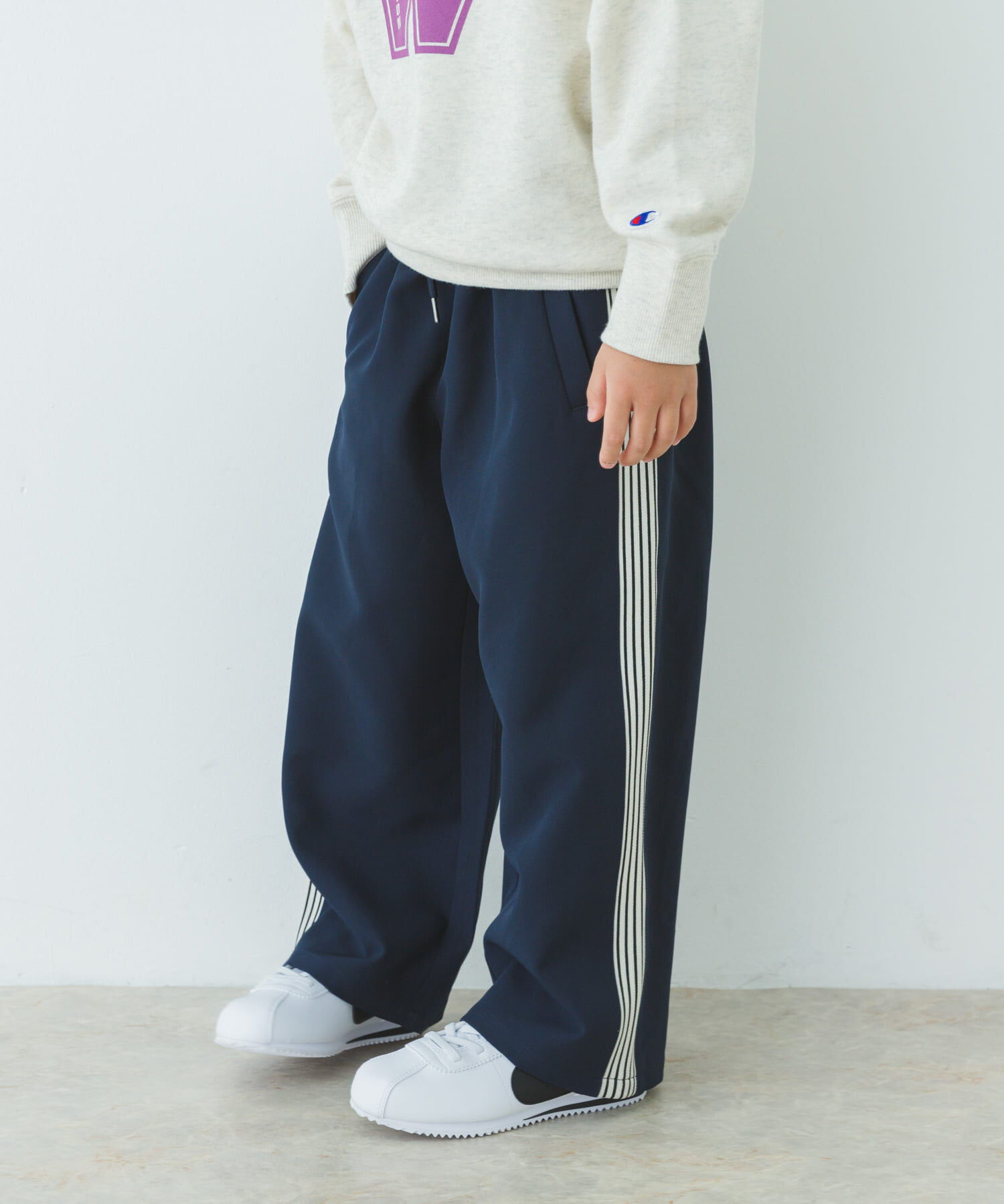 URBAN RESEARCH DOORS「サイドラインパンツ(KIDS)」|その他|ネイビー