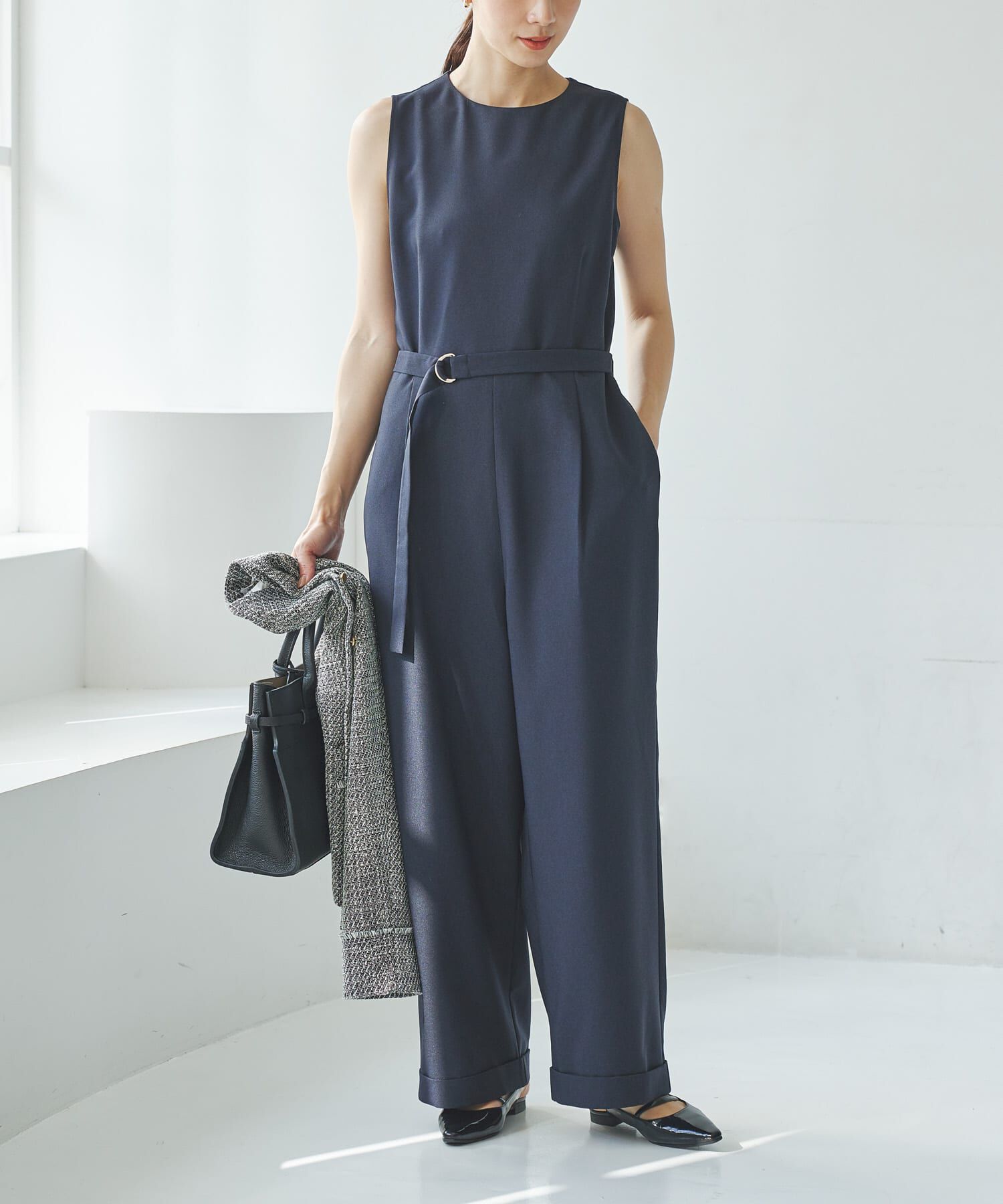 URBAN RESEARCH「『2サイズ展開』ベルト付きオールインワン」|オールインワン|