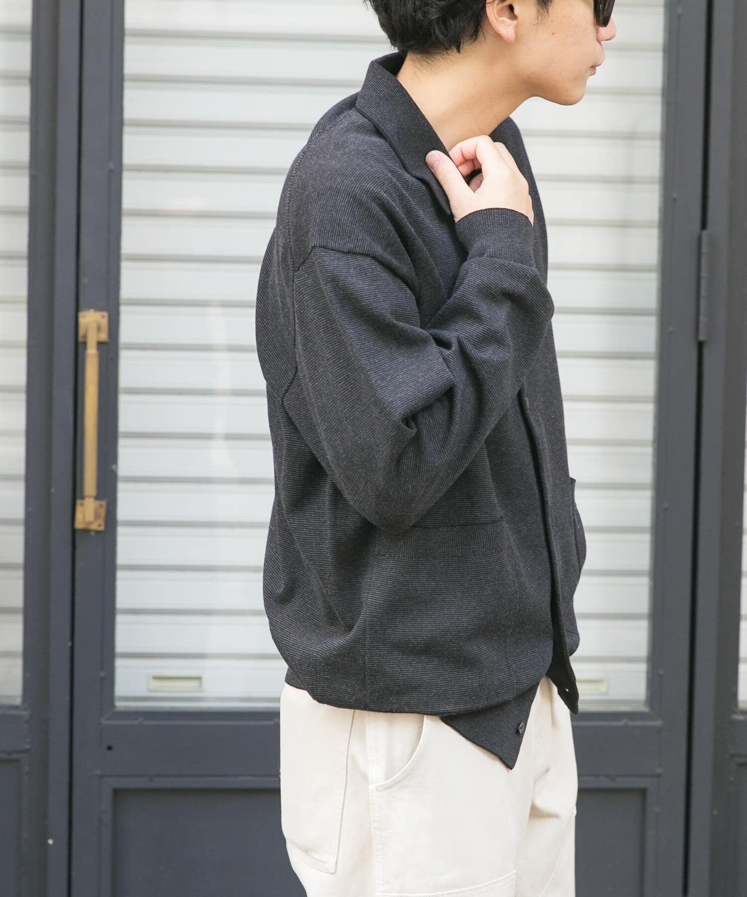 URBAN RESEARCH DOORS「FORK&SPOON　ニットポロカーディガン」|カーディガン|