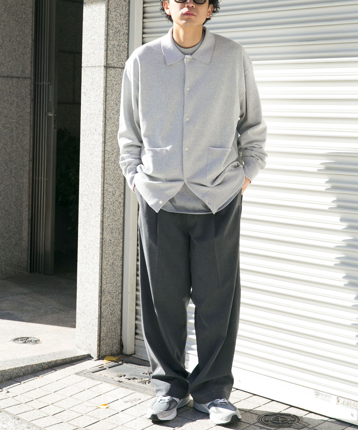 URBAN RESEARCH DOORS「FORK&SPOON　ニットポロカーディガン」|カーディガン|