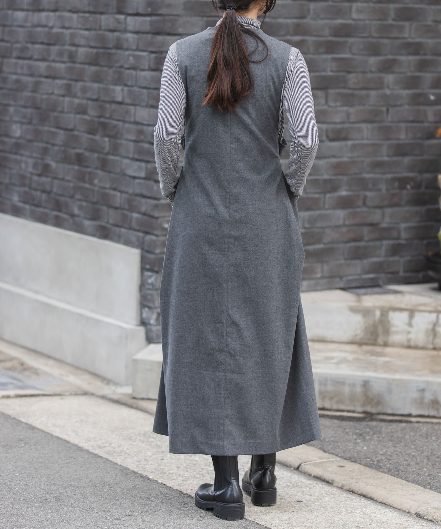 URBAN RESEARCH DOORS「FORK&SPOON　キャリーマンジャンパースカート」|ワンピース|