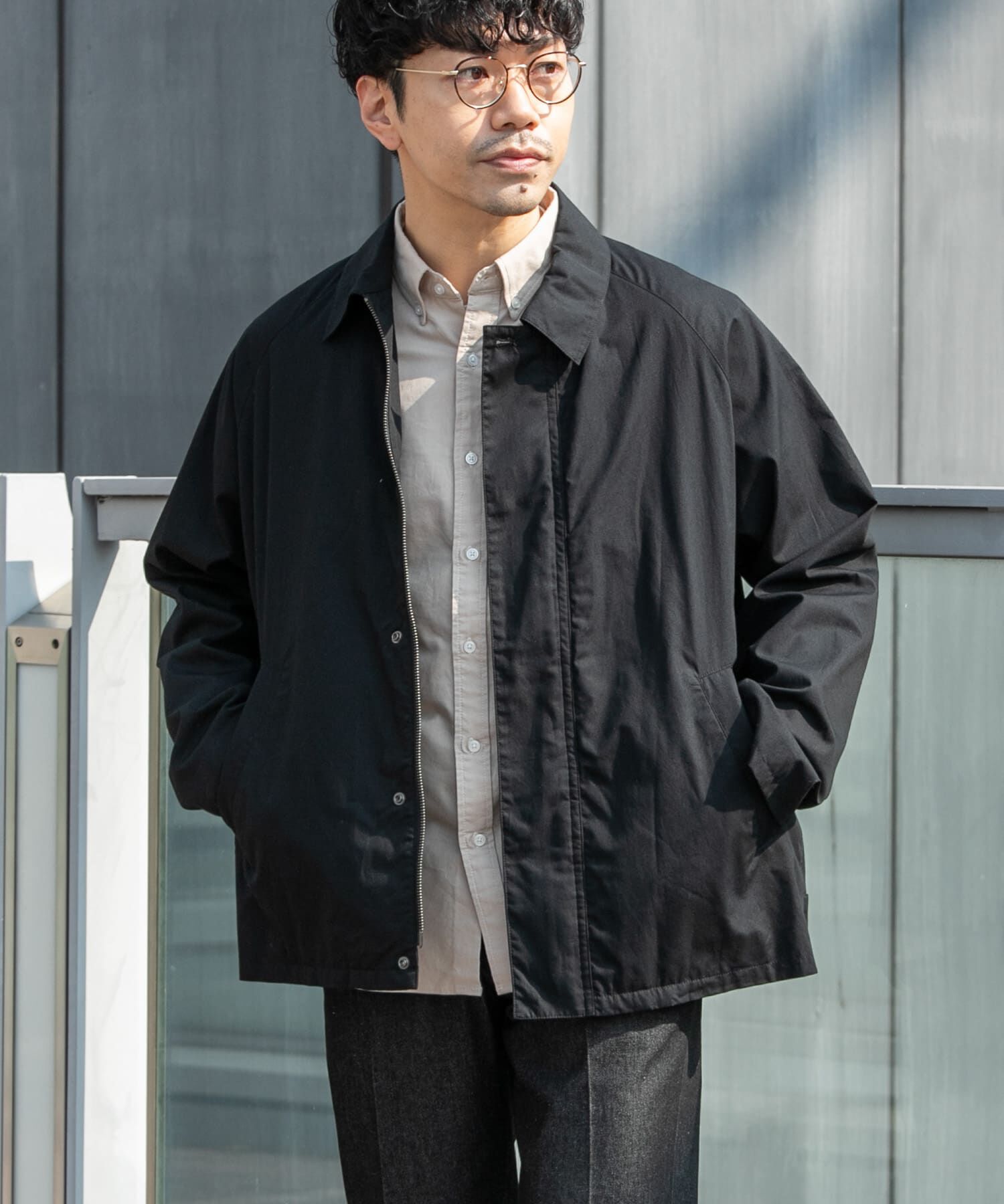 URBAN RESEARCH ROSSO「『撥水』タイプライターブルゾン」|ブルゾン・スタジャン|