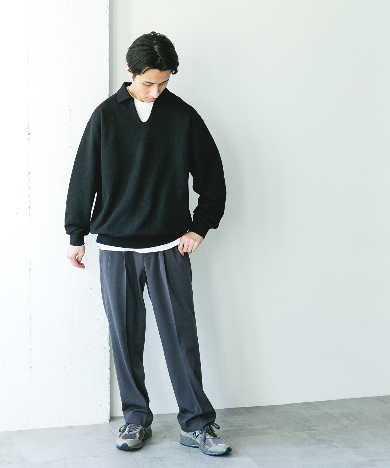 URBAN RESEARCH DOORS「TOMPKINS裏毛 スキッパースウェット」|スウェット・ジャージ|