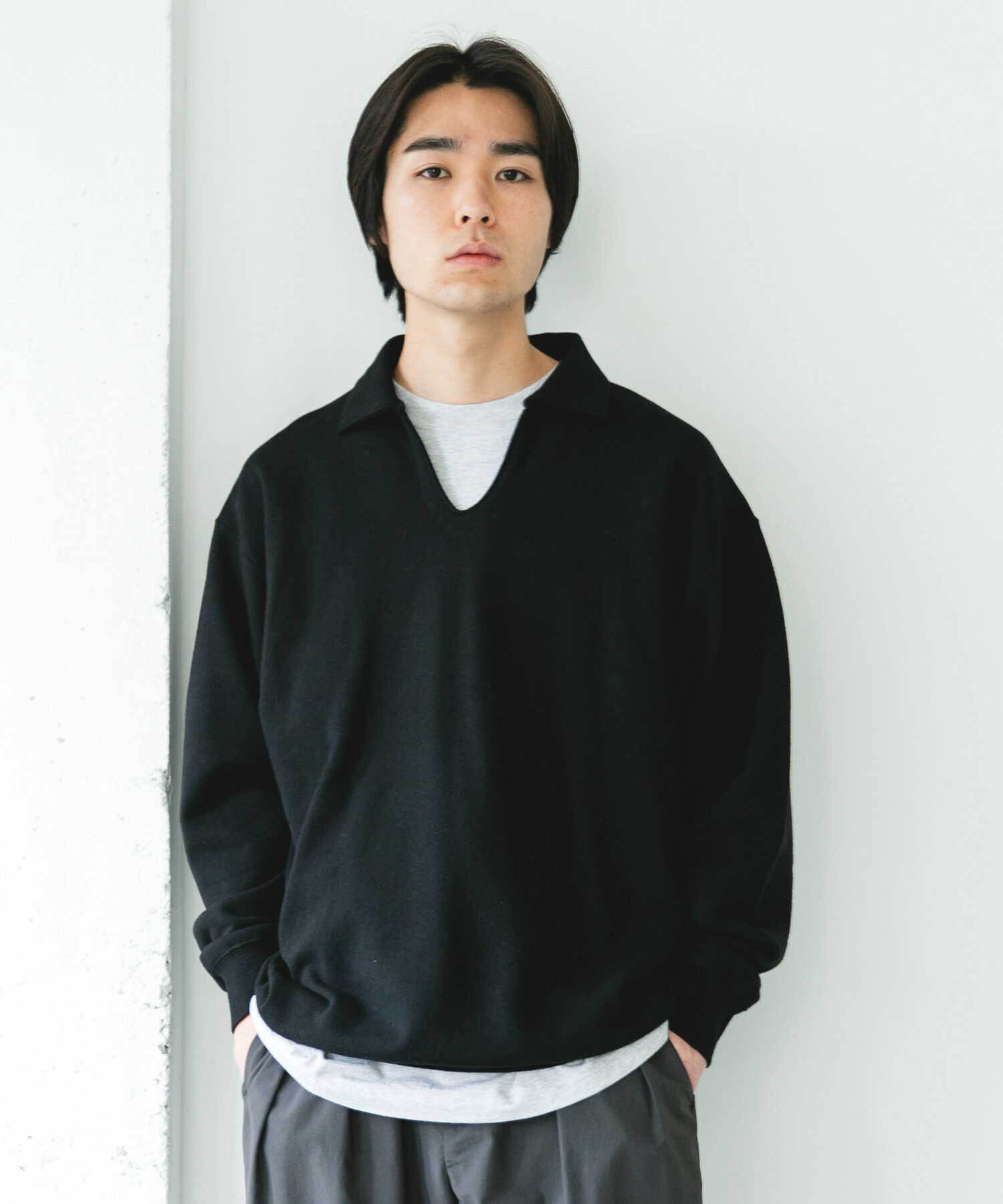 URBAN RESEARCH DOORS「TOMPKINS裏毛 スキッパースウェット」|スウェット・ジャージ|