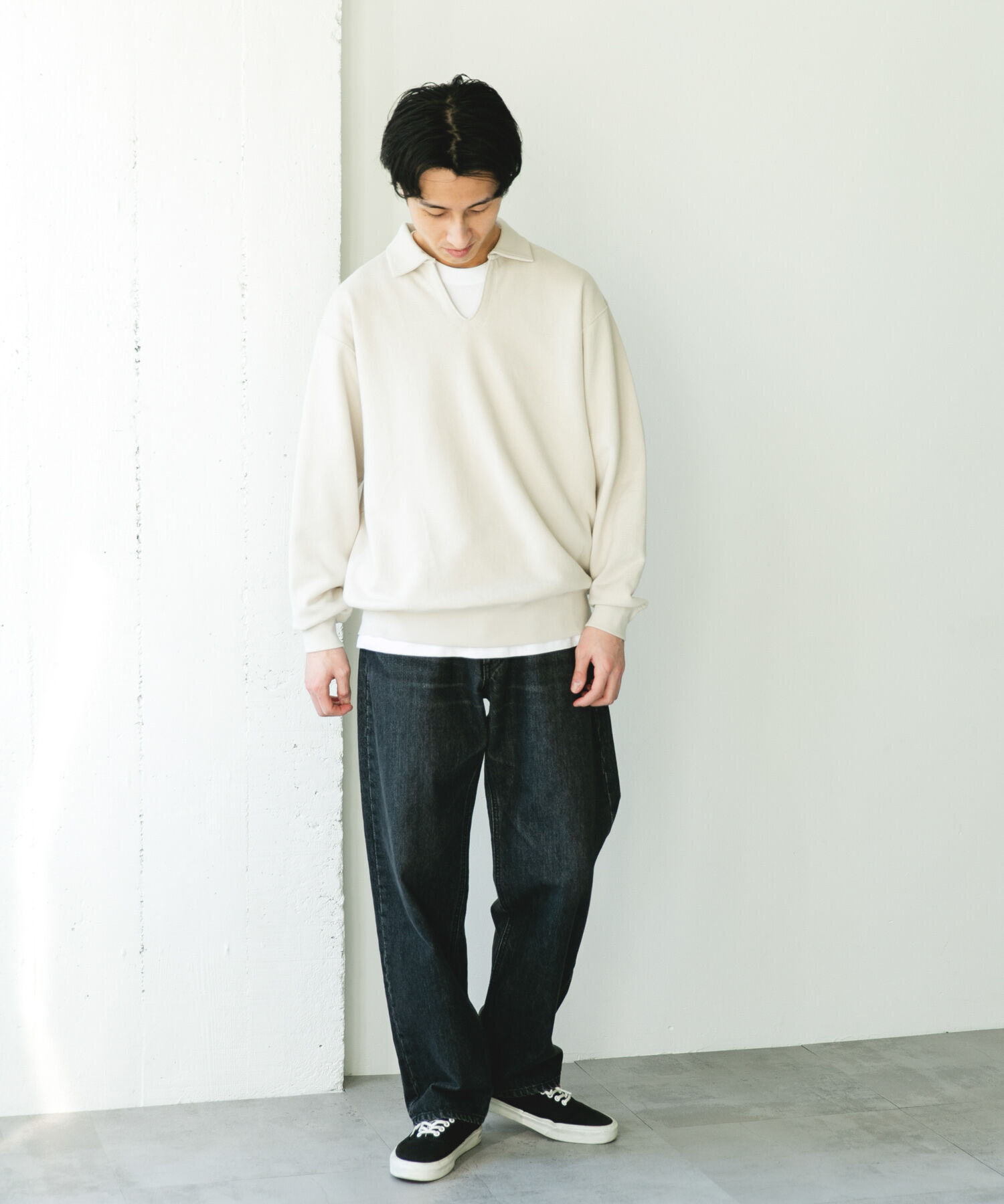 URBAN RESEARCH DOORS「TOMPKINS裏毛 スキッパースウェット」|スウェット・ジャージ|