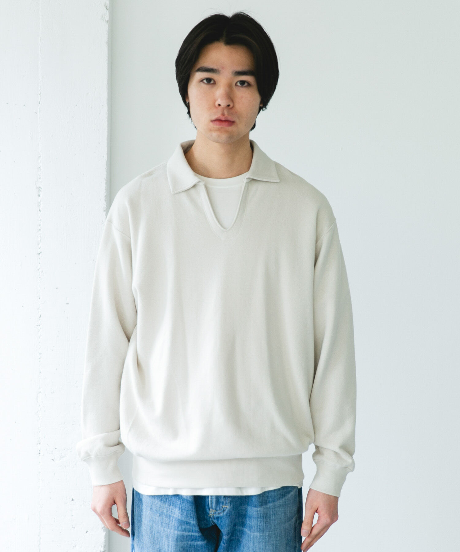 URBAN RESEARCH DOORS「TOMPKINS裏毛 スキッパースウェット」|スウェット・ジャージ|