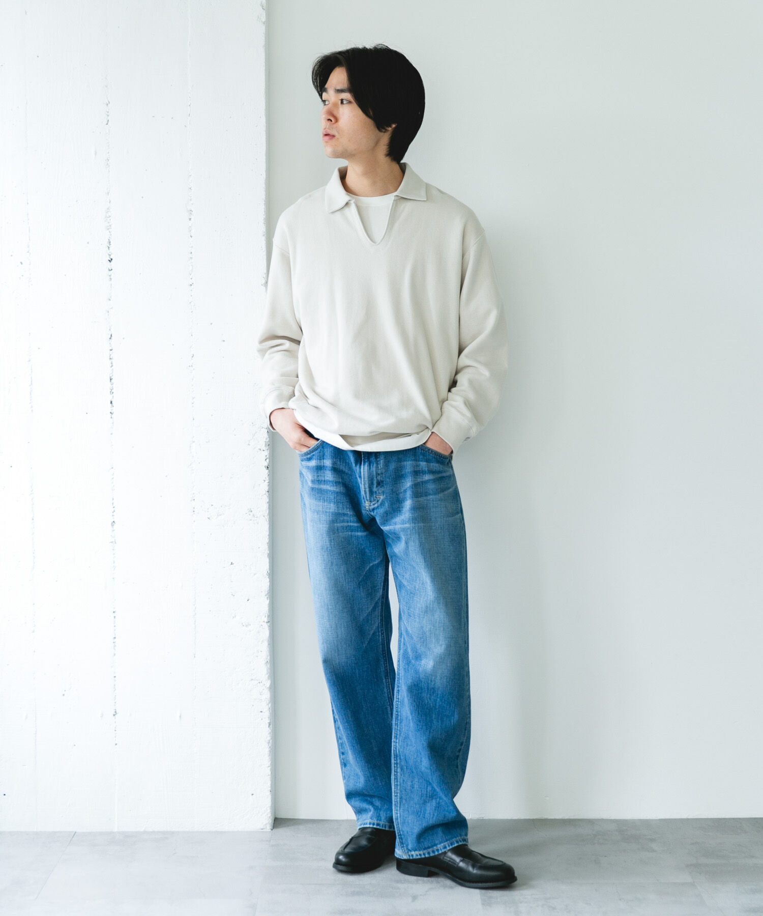 URBAN RESEARCH DOORS「TOMPKINS裏毛 スキッパースウェット」|スウェット・ジャージ|