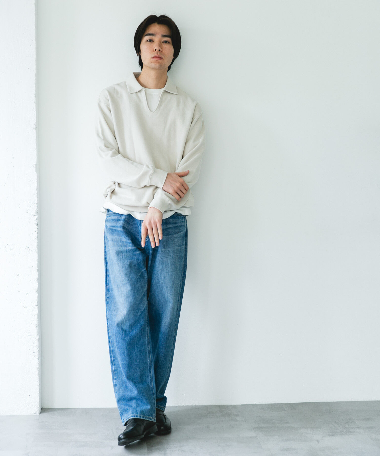 URBAN RESEARCH DOORS「TOMPKINS裏毛 スキッパースウェット」|スウェット・ジャージ|