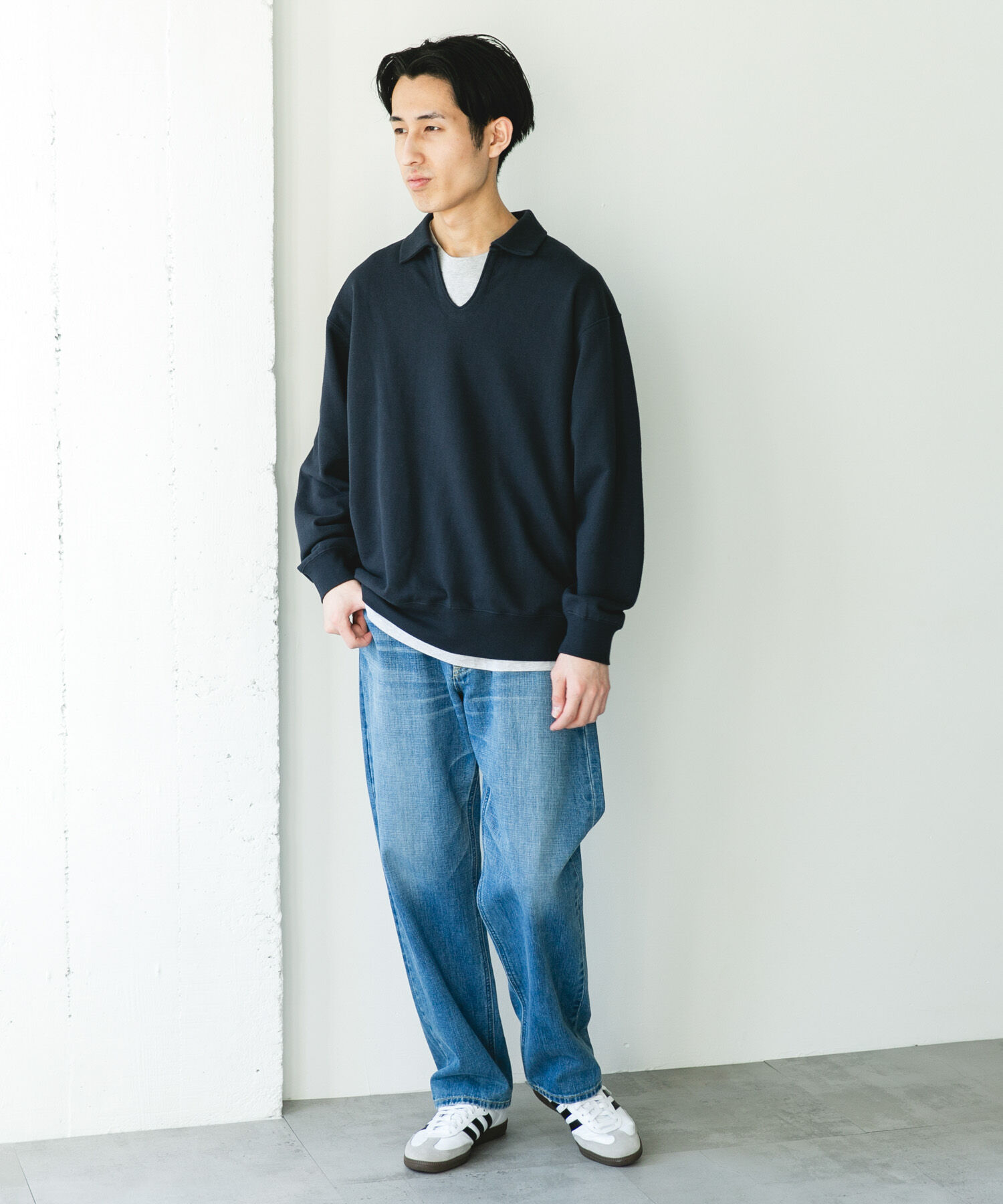 URBAN RESEARCH DOORS「TOMPKINS裏毛 スキッパースウェット」|スウェット・ジャージ|