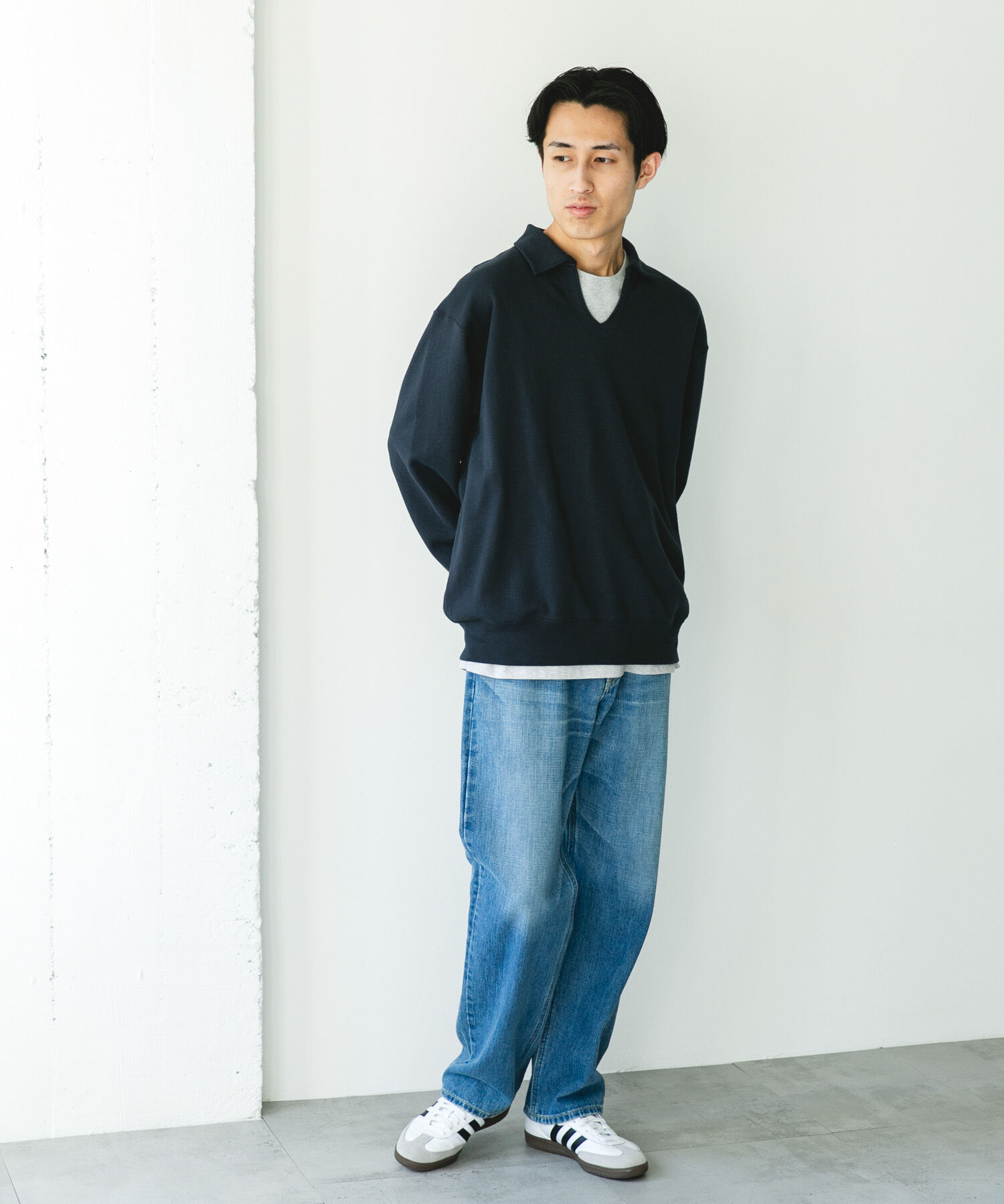 URBAN RESEARCH DOORS「TOMPKINS裏毛 スキッパースウェット」|スウェット・ジャージ|