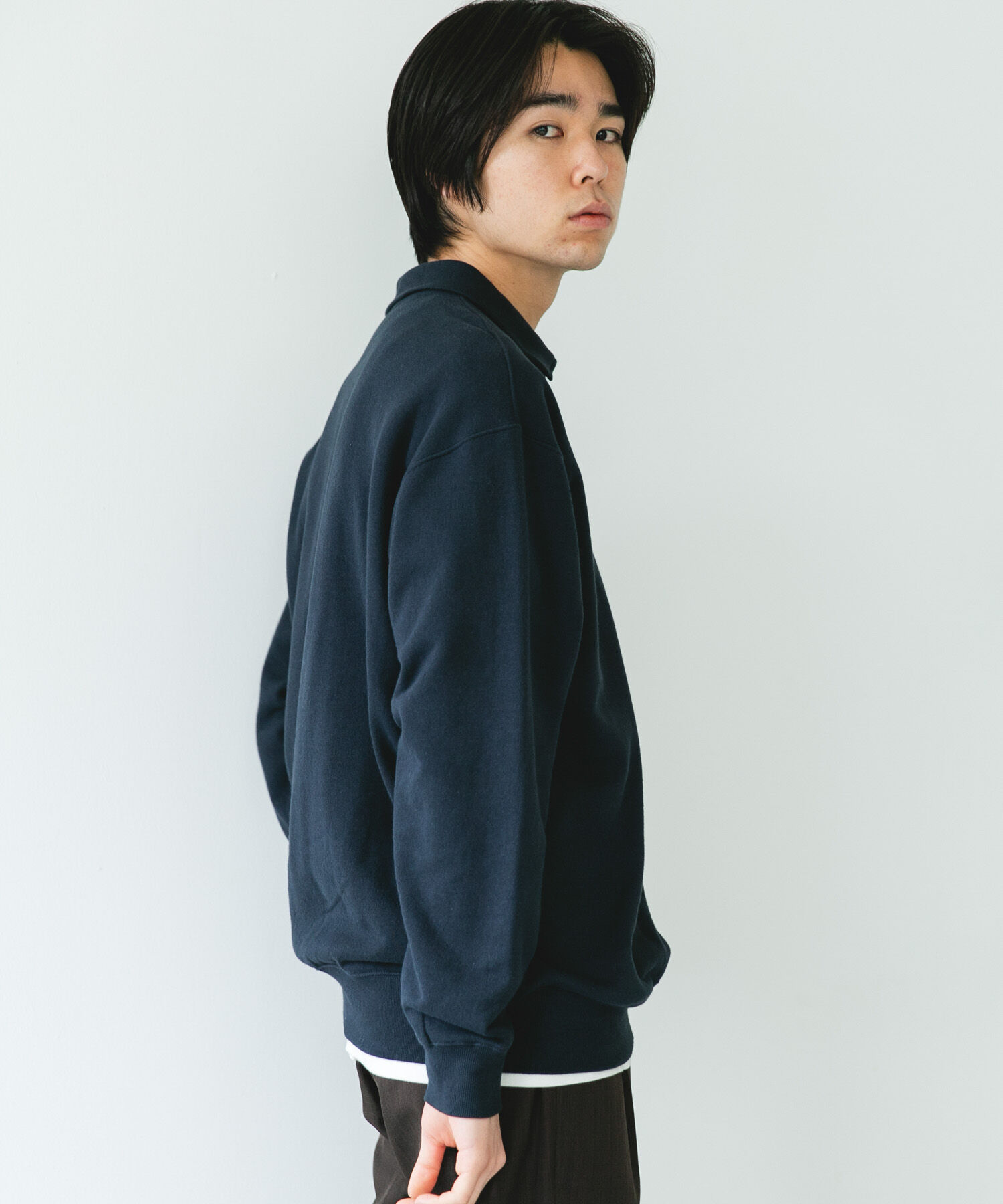 URBAN RESEARCH DOORS「TOMPKINS裏毛 スキッパースウェット」|スウェット・ジャージ|