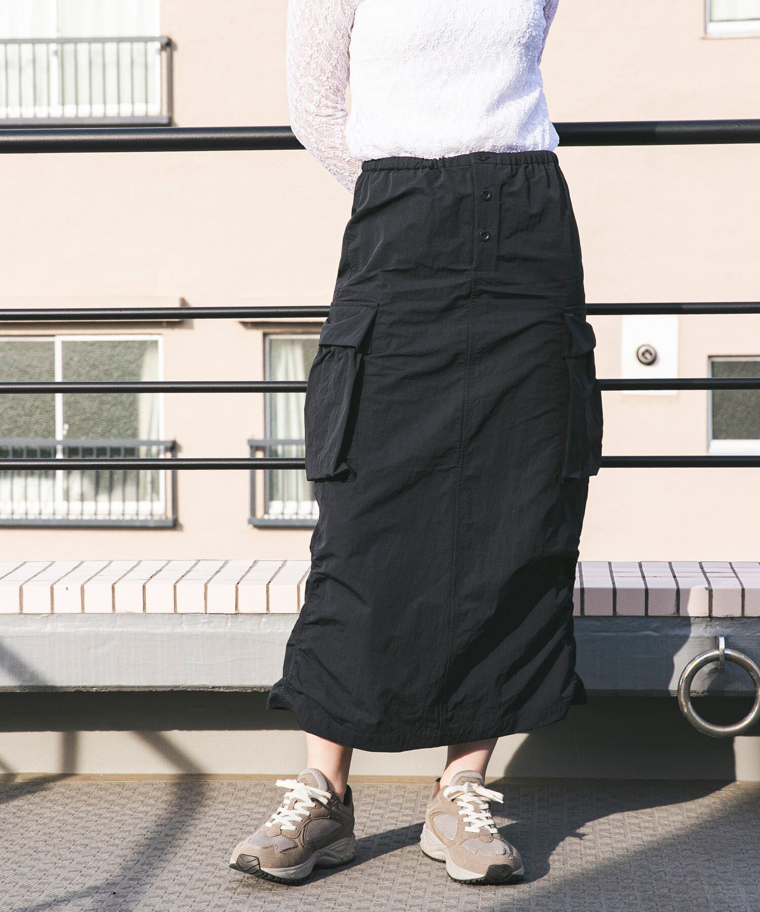 URBAN RESEARCH DOORS「『別注』Snow Peak Apparel&times;DOORS　 NYLON WASHER SKIRT」|スカート|