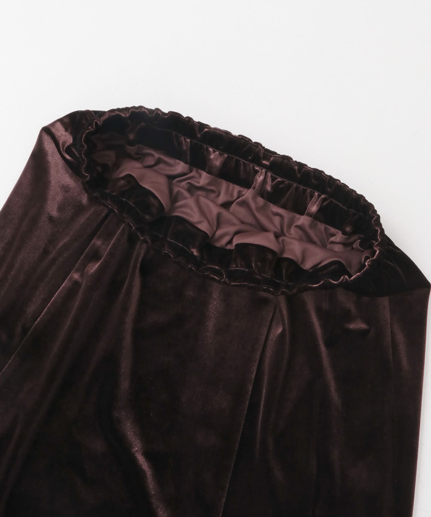  「セミフレアベロアスカート」|スカート|