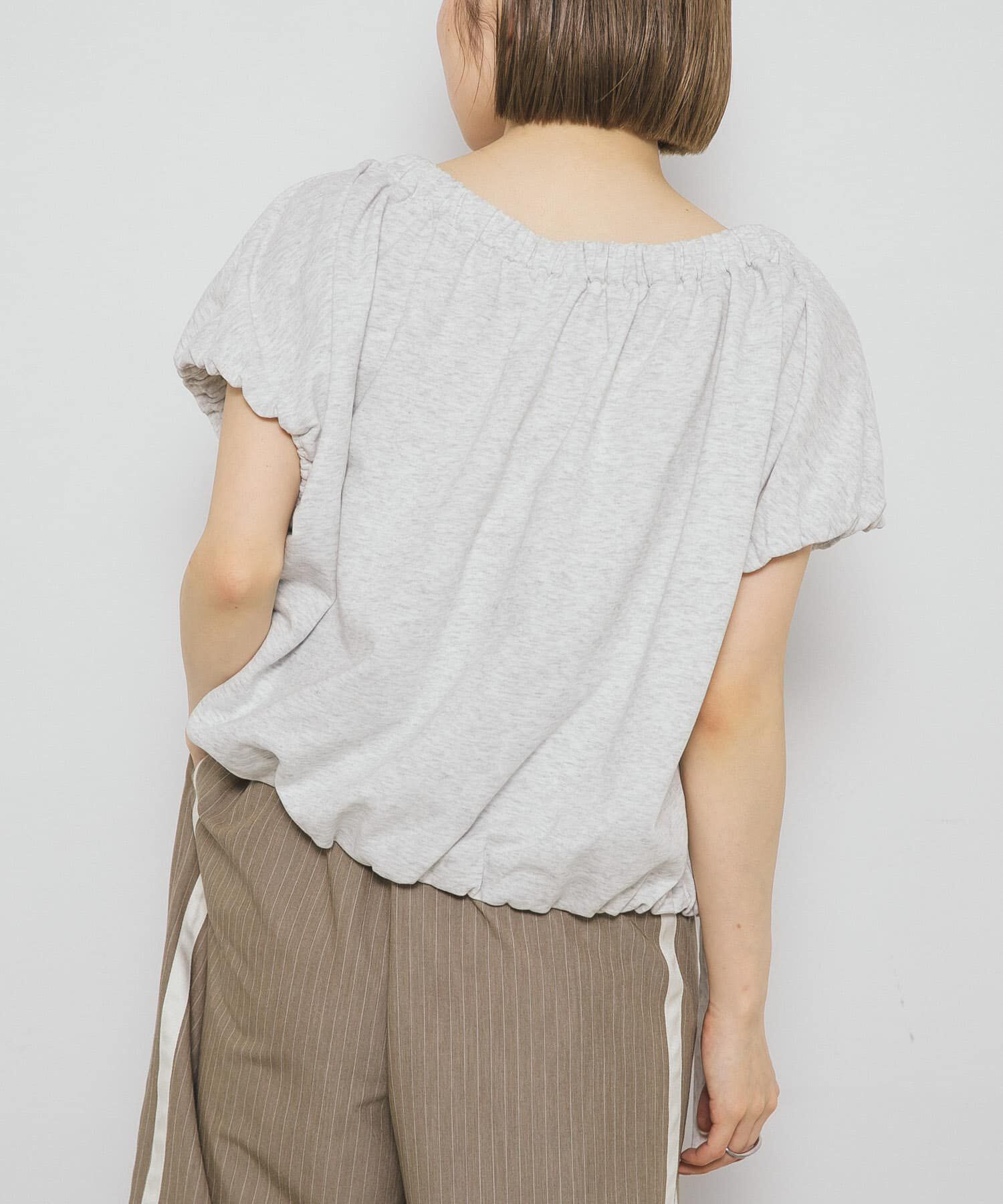  「リボンギャザースウェット」|スウェット・ジャージ|