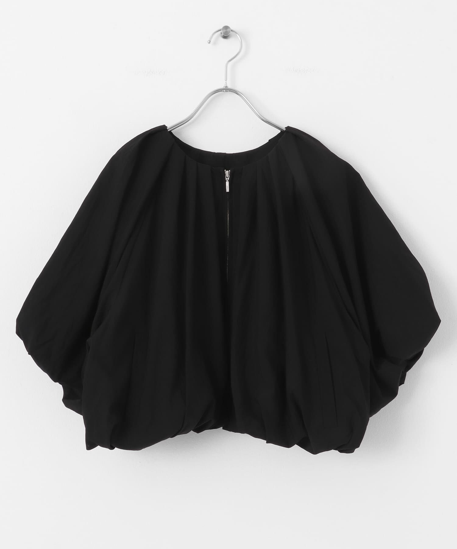  「バルーンジャケット」|ノーカラーコート|