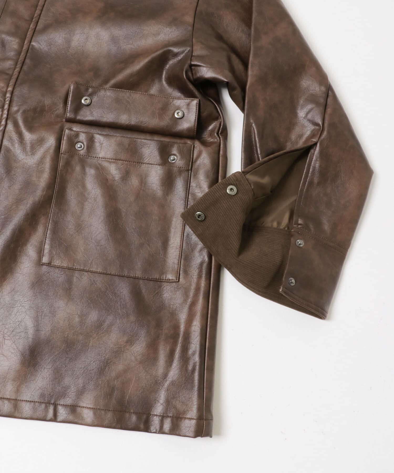 SENSE OF PLACE by URBAN RESEARCH「FLハンティングジャケット」|ノーカラーコート|