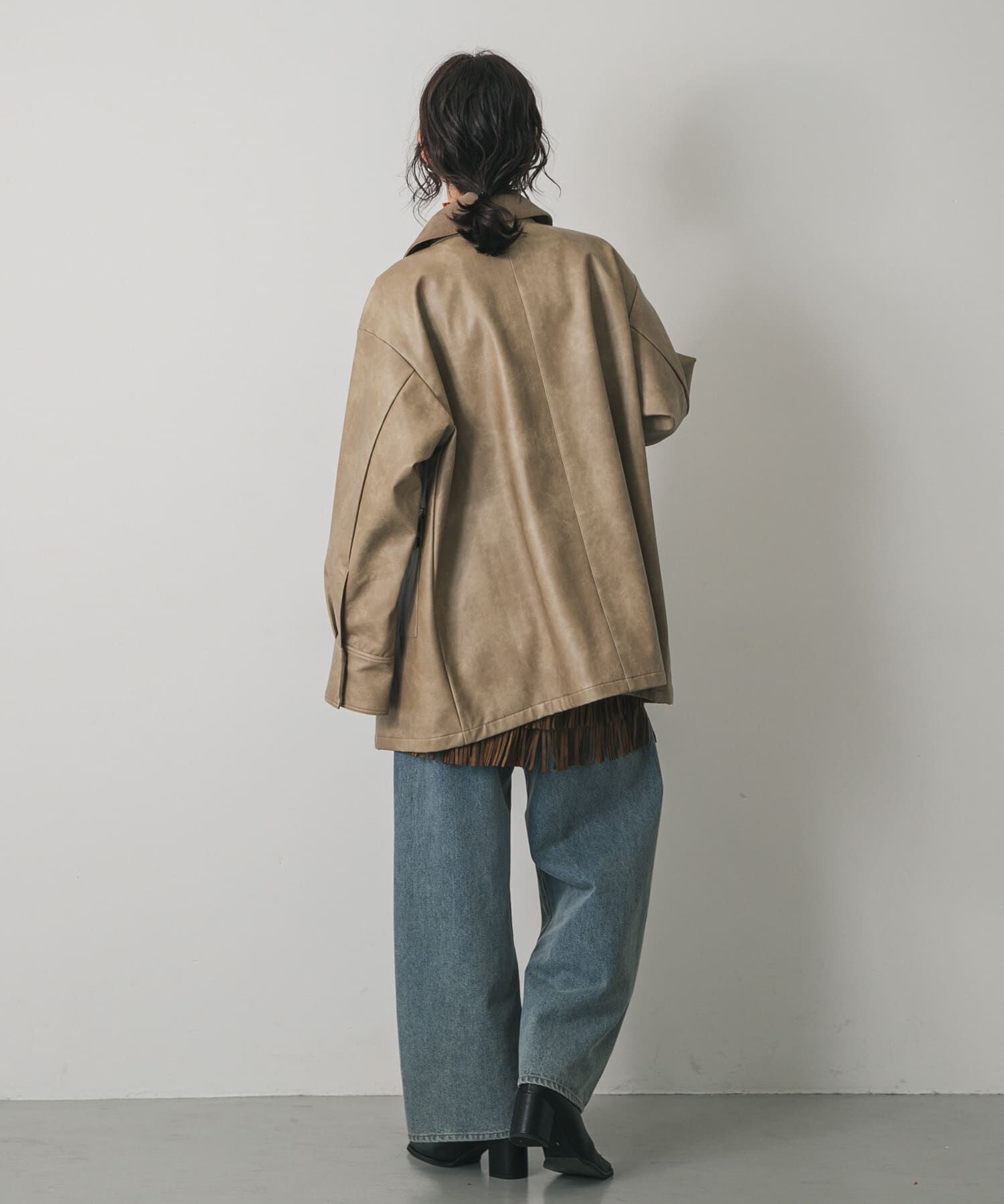 SENSE OF PLACE by URBAN RESEARCH「FLハンティングジャケット」|ノーカラーコート|