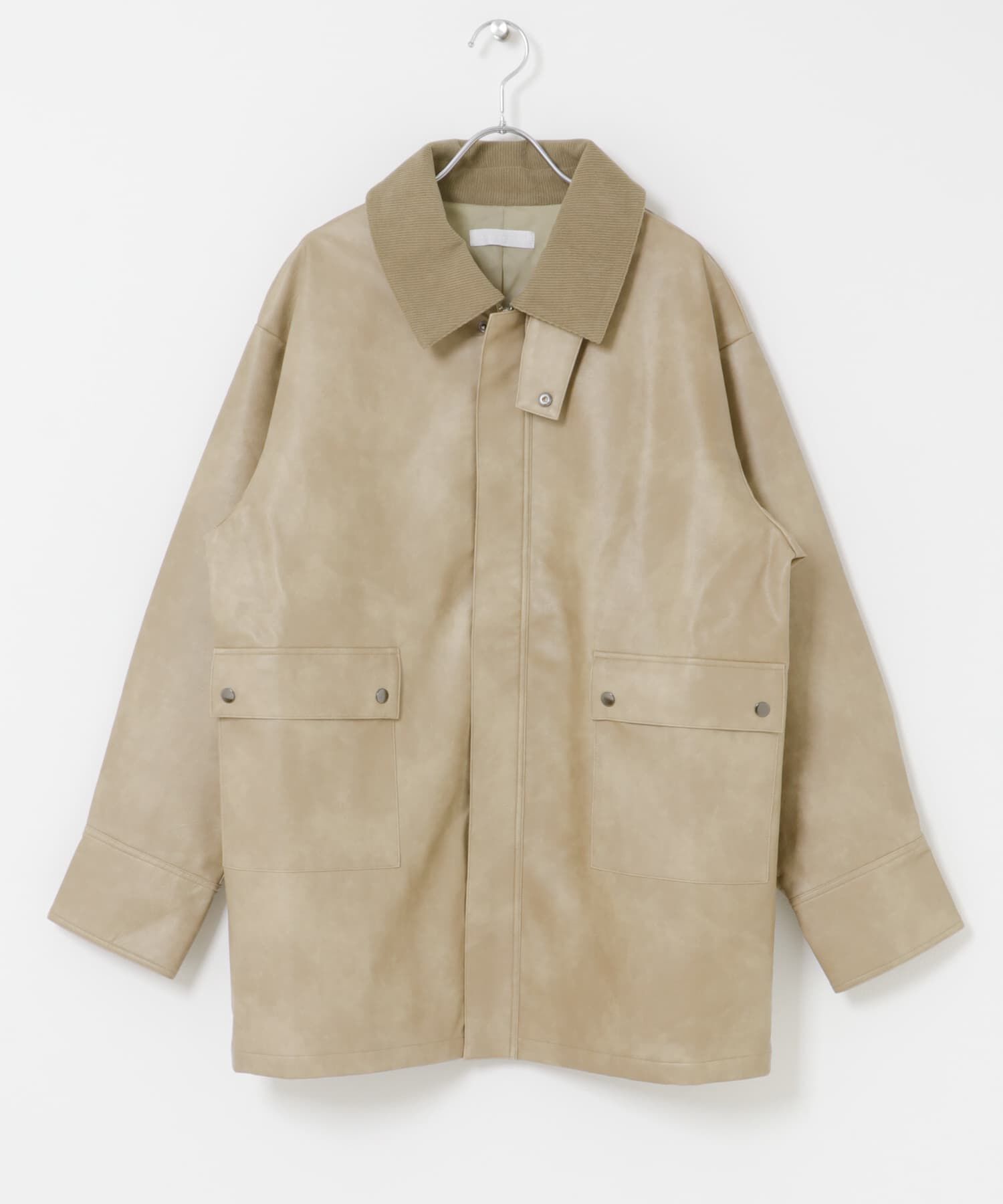 SENSE OF PLACE by URBAN RESEARCH「FLハンティングジャケット」|ノーカラーコート|