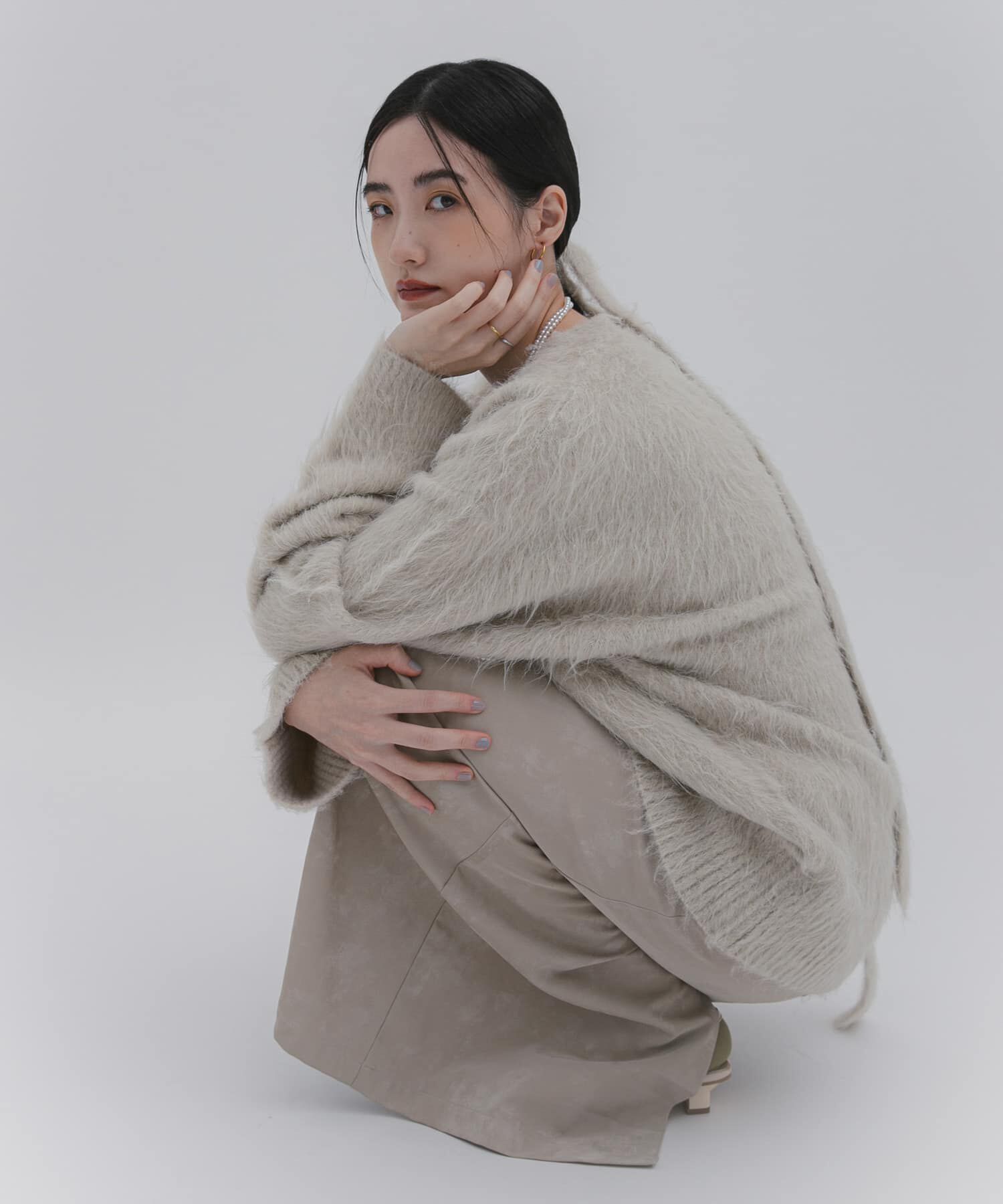 SENSE OF PLACE by URBAN RESEARCH「タイツキシャギーカーディガン」|カーディガン|