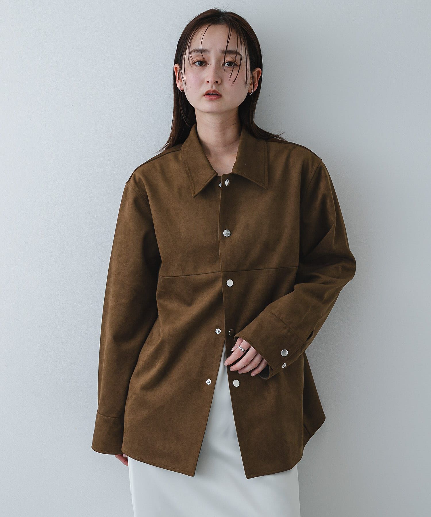 SENSE OF PLACE by URBAN RESEARCH「FSステンカラージャケット」|ノーカラーコート|