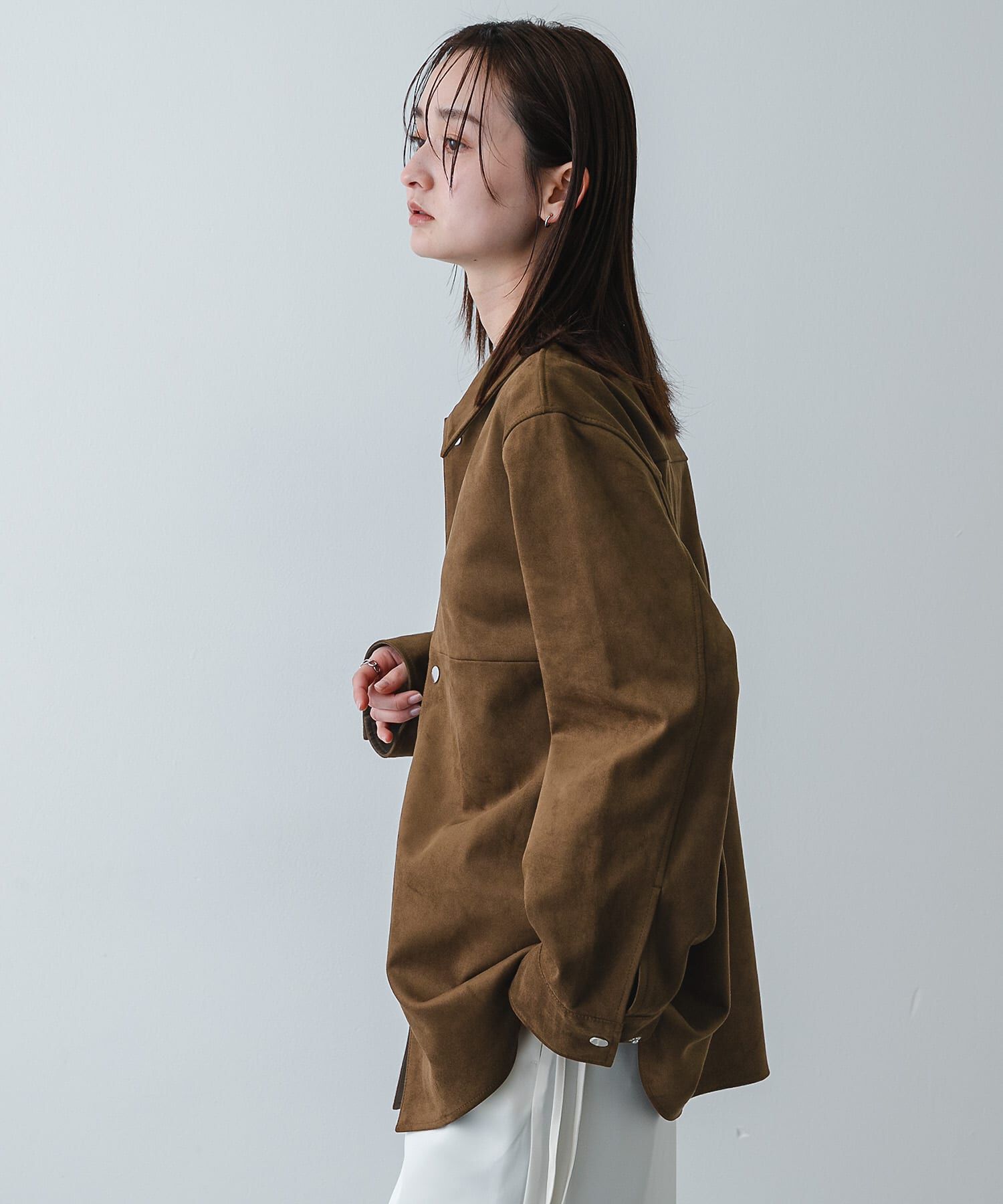 SENSE OF PLACE by URBAN RESEARCH「FSステンカラージャケット」|ノーカラーコート|