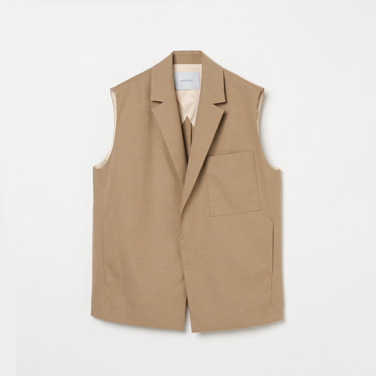 HELIOPOLE「HELIOPOLE the ELLISON VEST」|ベスト・ジレ|ベージュ