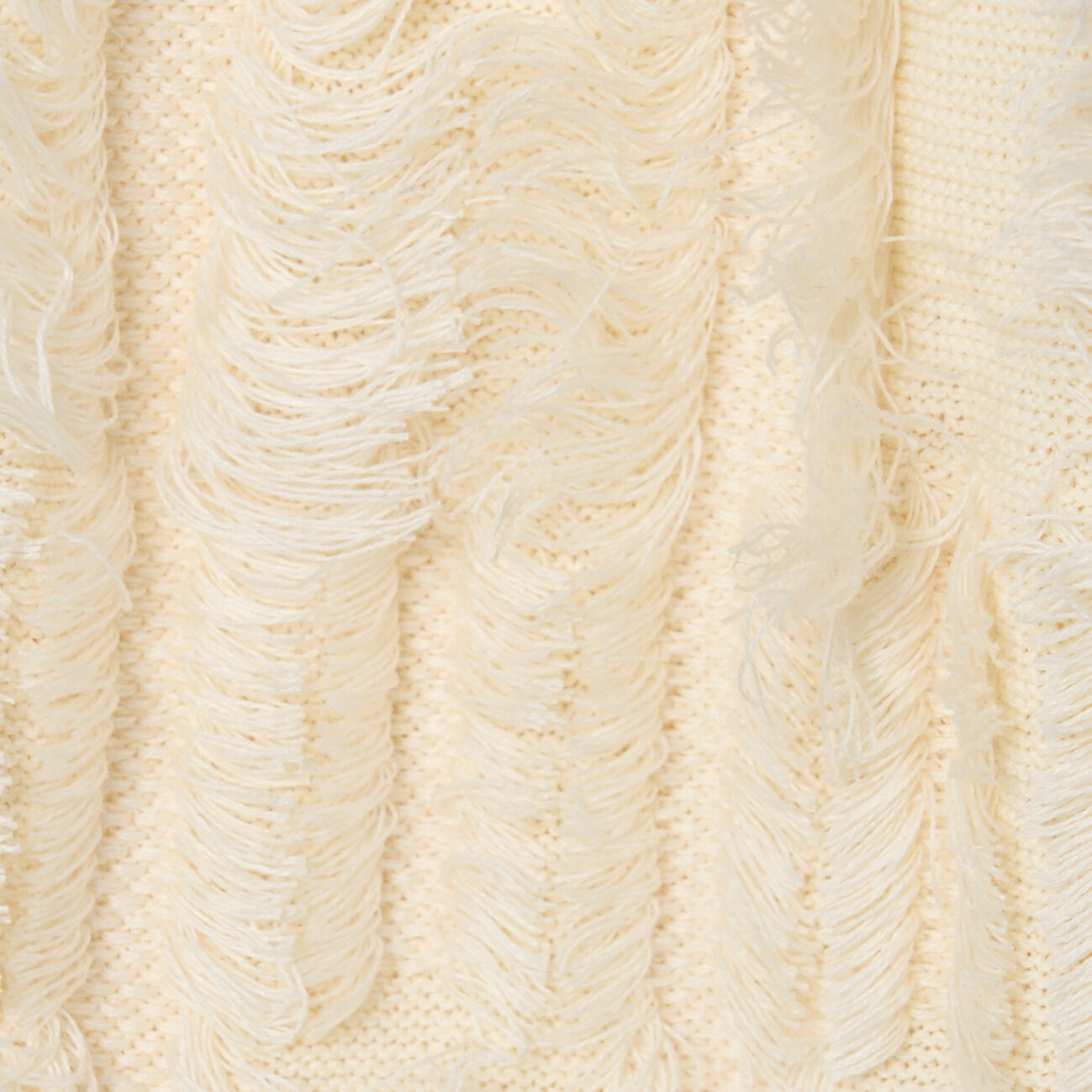  「three dots BRIGHT COTTON FRINGE JACKET」|ニット・セーター|