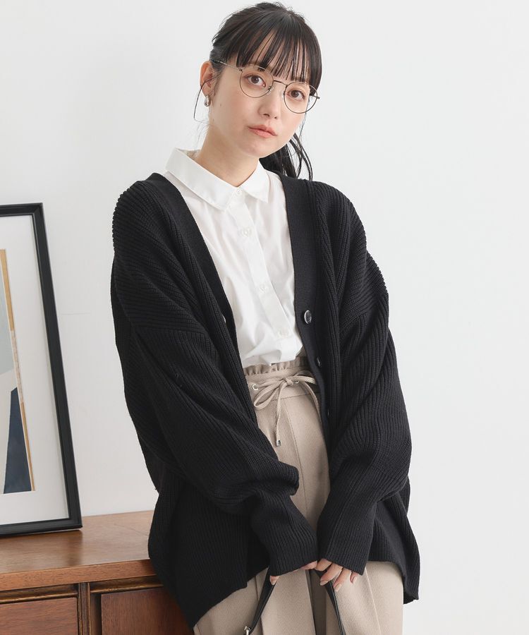 earth music&ecology「アンチピリングVネックカーディガン」|カーディガン|