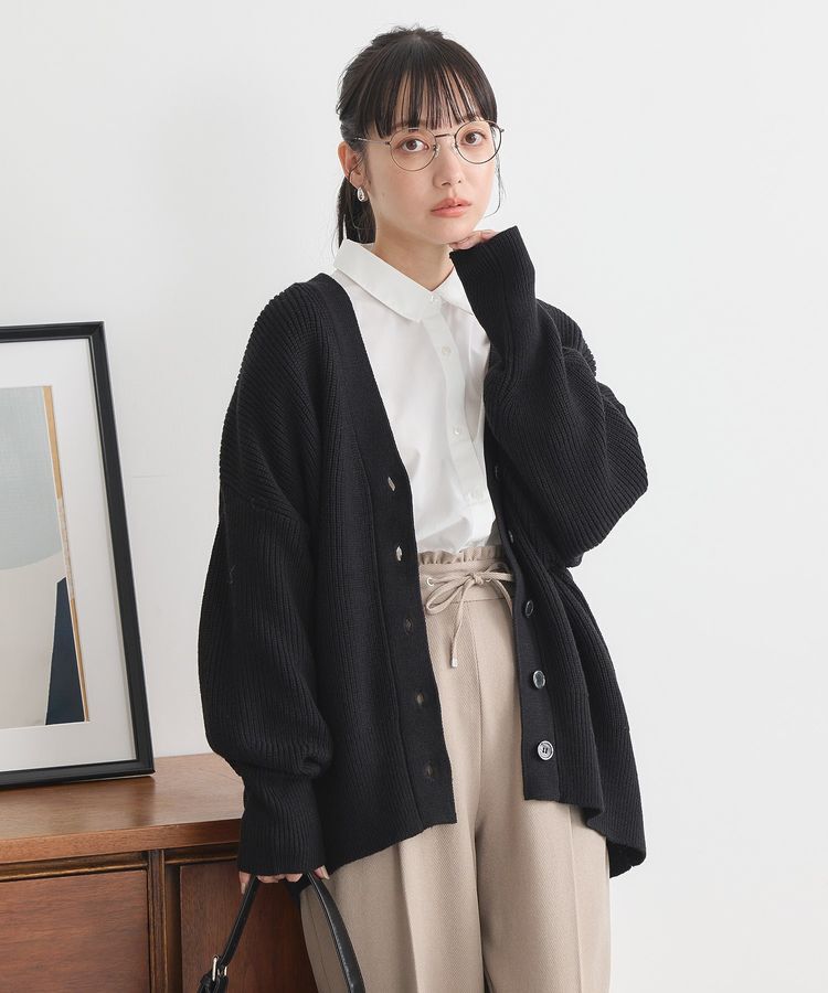 earth music&ecology「アンチピリングVネックカーディガン」|カーディガン|