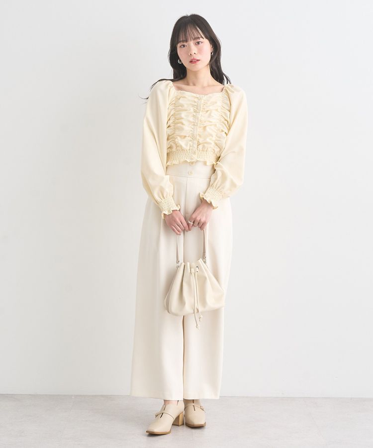 earth music&ecology「ピーチシャーリングブラウス」|シャツ・ブラウス|