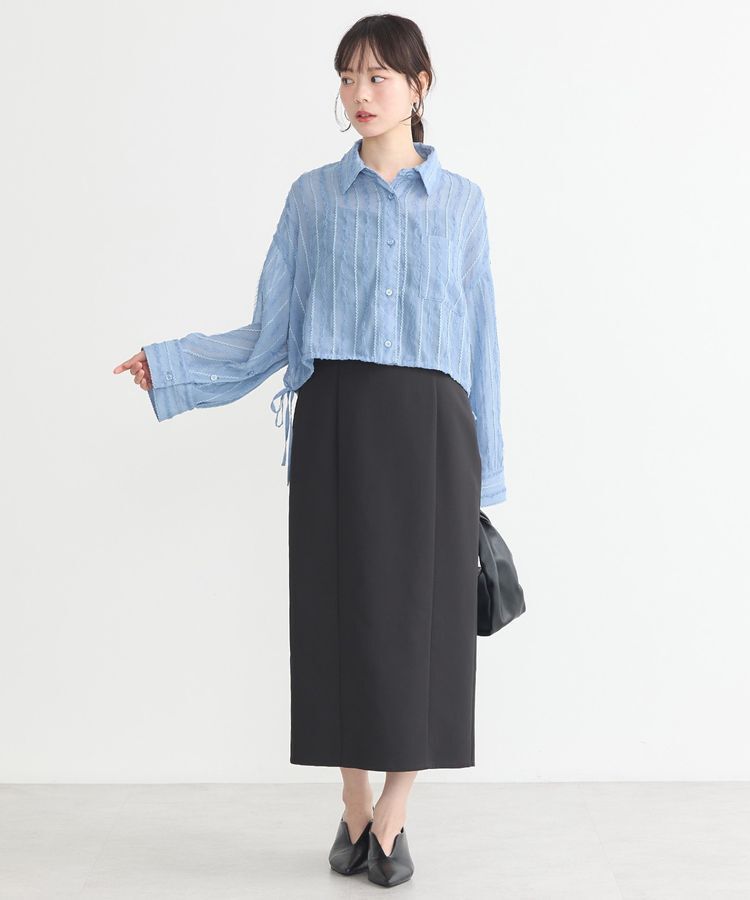 earth music&ecology「シアージャカードショートシャツ」|シャツ・ブラウス|