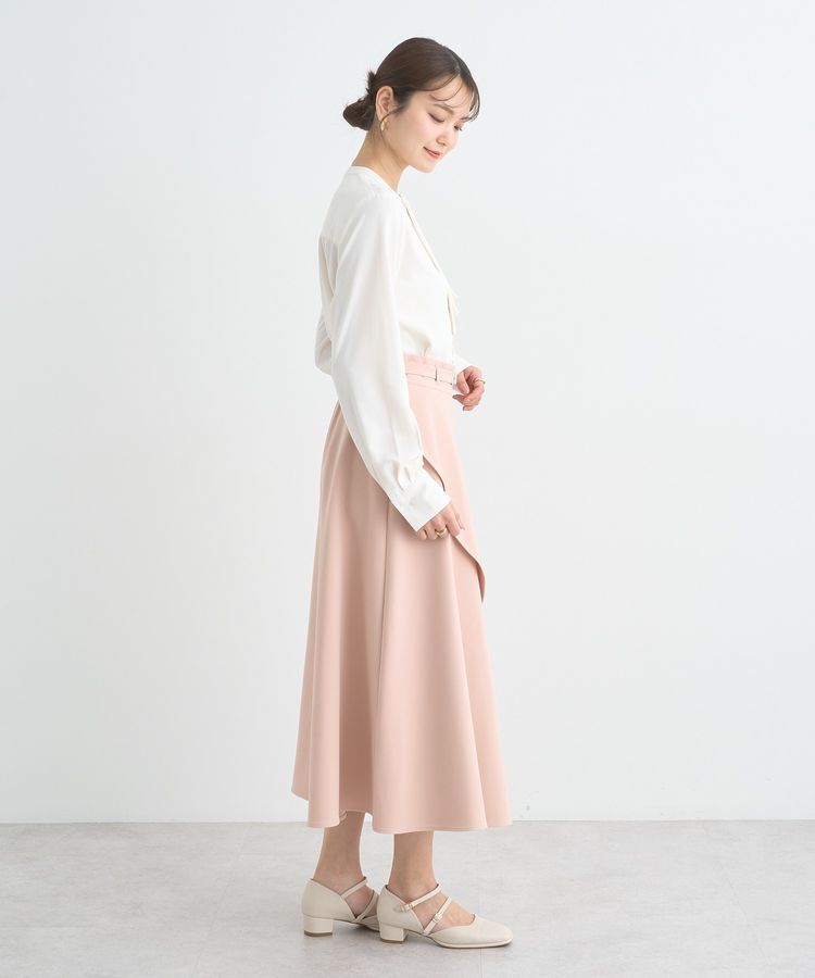 earth music&ecology「ベルト付きアシンメトリースカート」|フレア|