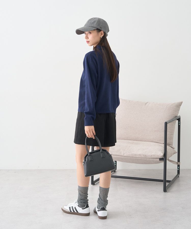 earth music&ecology「襟付きアーガイルニットカーディガン」|カーディガン|